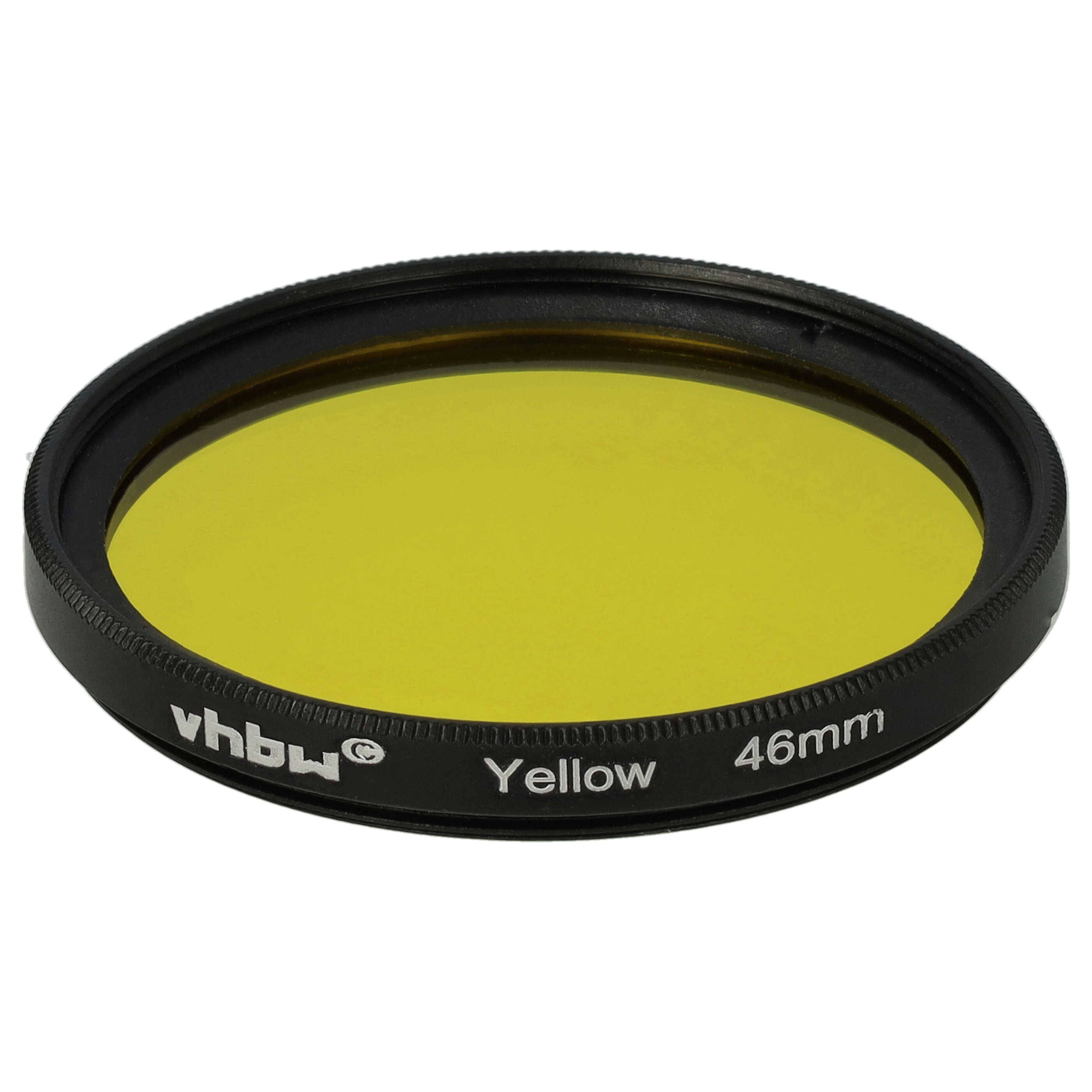vhbw Universal Farbfilter gelb für Kamera Objektive mit 46mm Filtergewinde | Gelbfilter