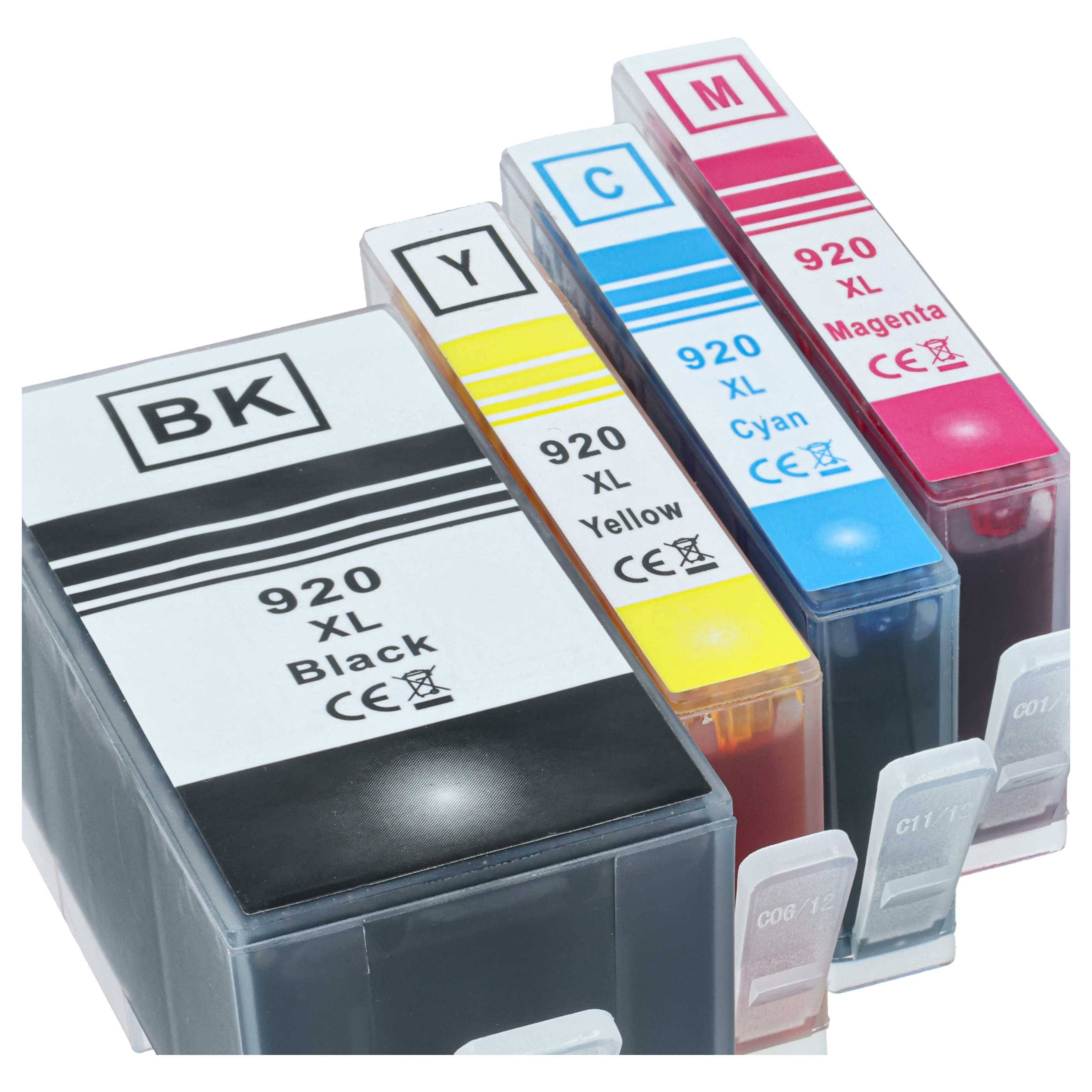 vhbw 8x Tintenpatronen kompatibel mit HP Officejet 7000 wide | 7500A, 7000, 7500, 6500 A Plus, 7000 Special Edition-3
