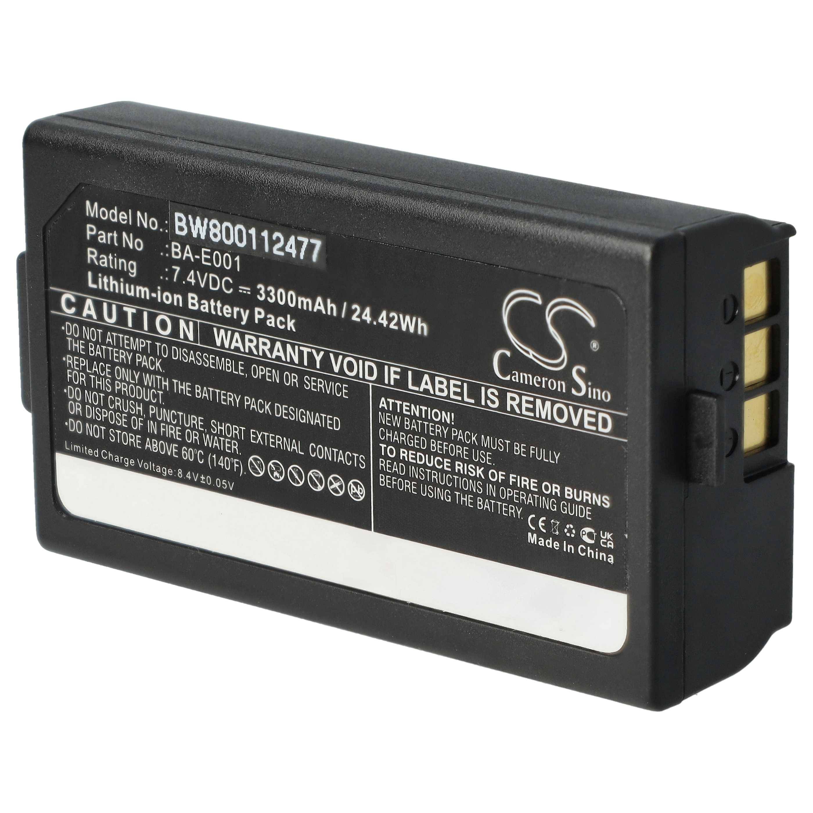 vhbw Akku kompatibel mit Brother PT PT-E300 | PT-E500, PT-750TDI Drucker Kopierer Scanner Etiketten-Drucker (3300 mAh, 7-0