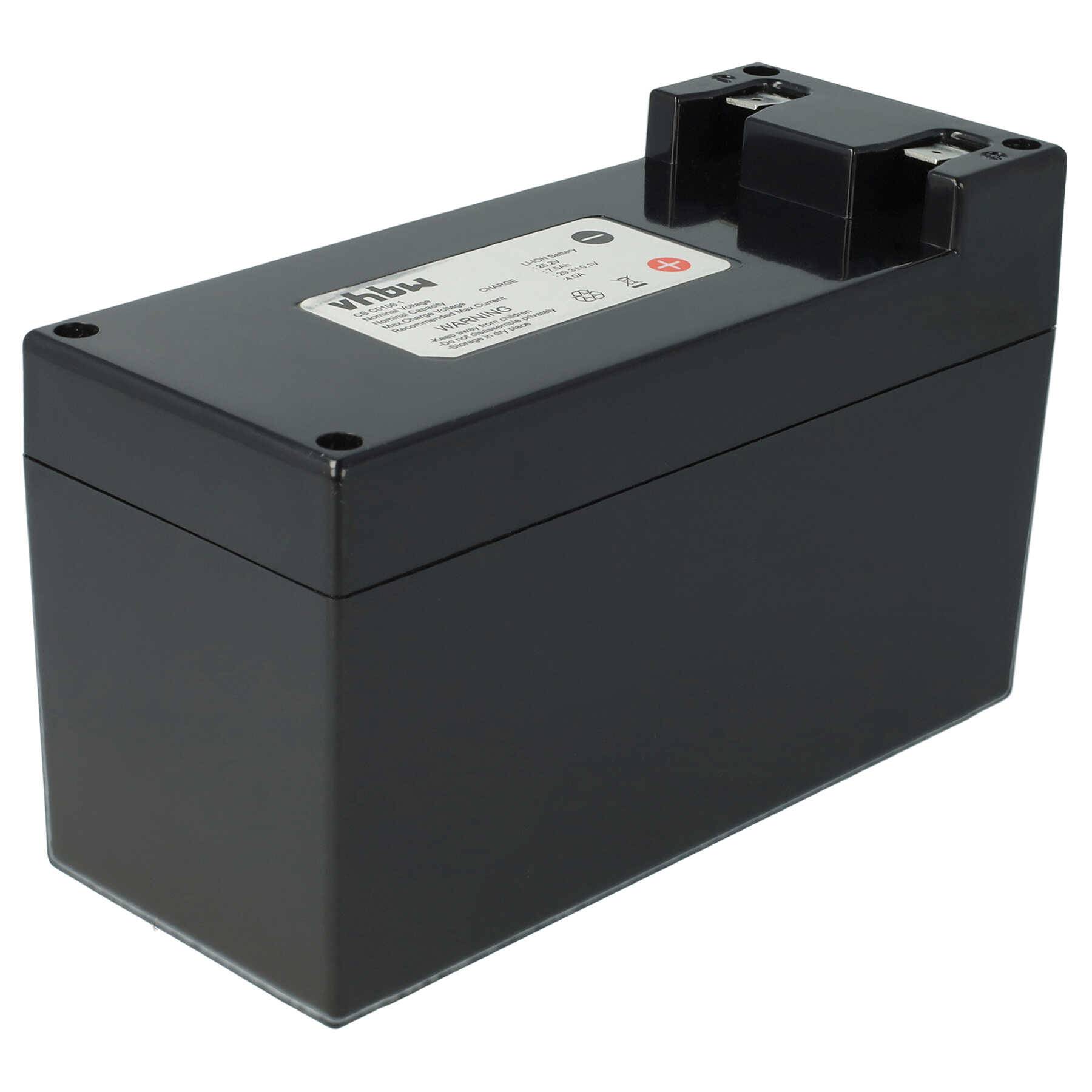 vhbw Akku kompatibel mit Wiper Runner Xe | R Xe, Walker, Runner Xp, Runner Xkh, Runner Xk Rasenroboter (7,5Ah, 25,2V-0