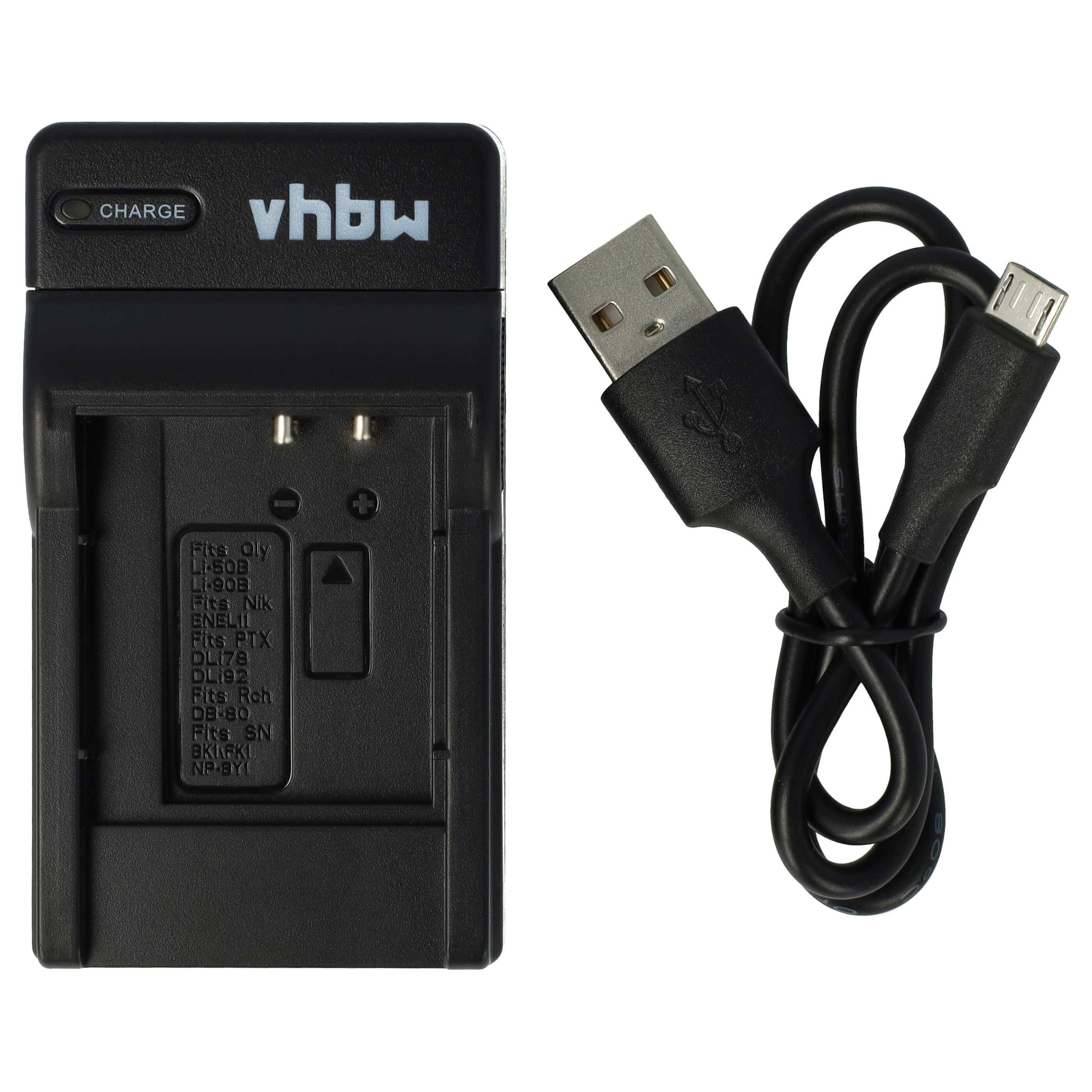 vhbw USB-C Ladegerät kompatibel mit Canon IXUS 285 HS | IXUS 285 HS A Kamera - Ladeschale + USB-C Kabel Ladeanzeige-0