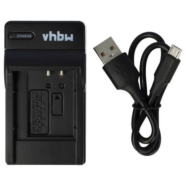 vhbw USB-C Ladegerät kompatibel mit Canon IXUS 285 HS | IXUS 285 HS A Kamera - Ladeschale + USB-C Kabel Ladeanzeige