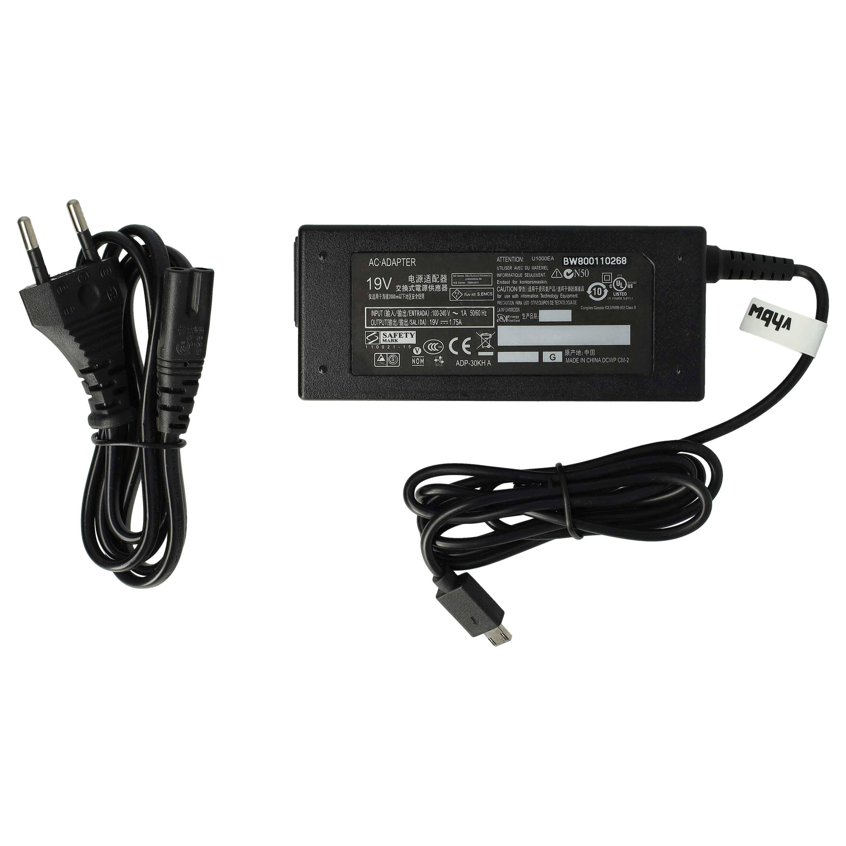 vhbw 1x Netzteil kompatibel mit Asus EeeBook F205, F205T, T100, T100TA, X205T, T100TAF, X205TA, F205TA, X205 Notebook-0
