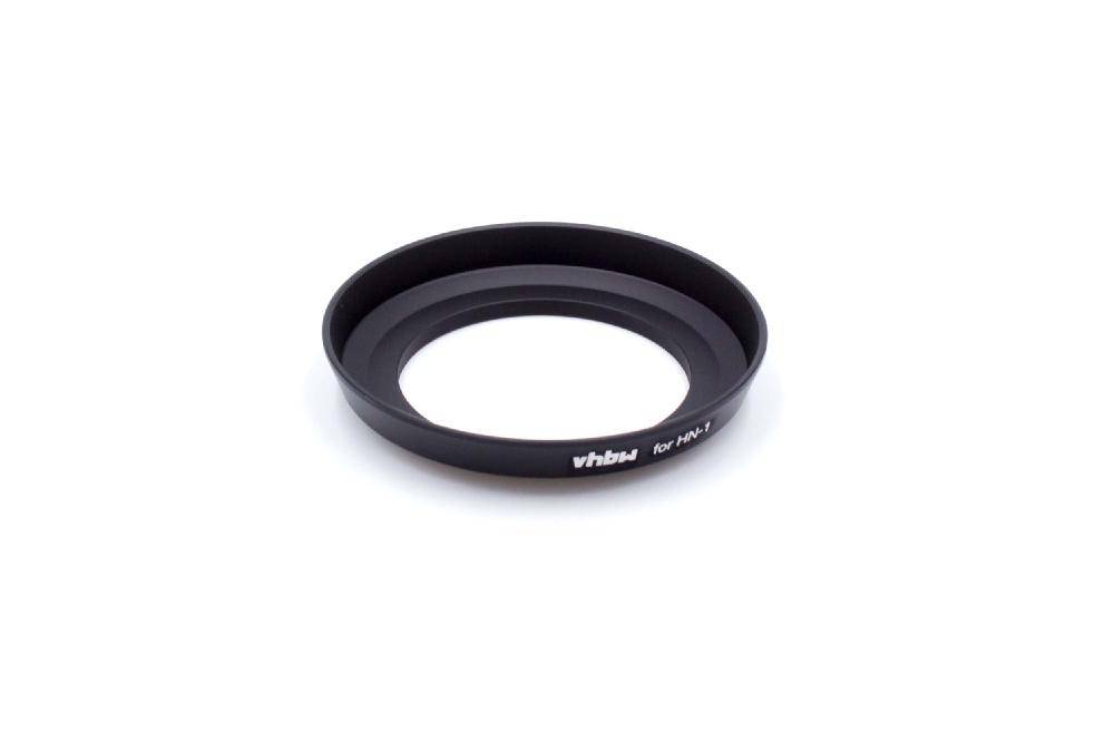 vhbw Gegenlichtblende kompatibel mit Nikon Nikkor AF 24mm f2.8D | 52mm Objektiv, Schwarz, Metall, Rund - Ersatz für HN-1-0