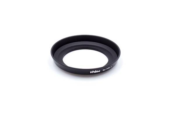 vhbw Gegenlichtblende kompatibel mit Nikon Nikkor AF 24mm f2.8D | 52mm Objektiv, Schwarz, Metall, Rund - Ersatz für HN-1