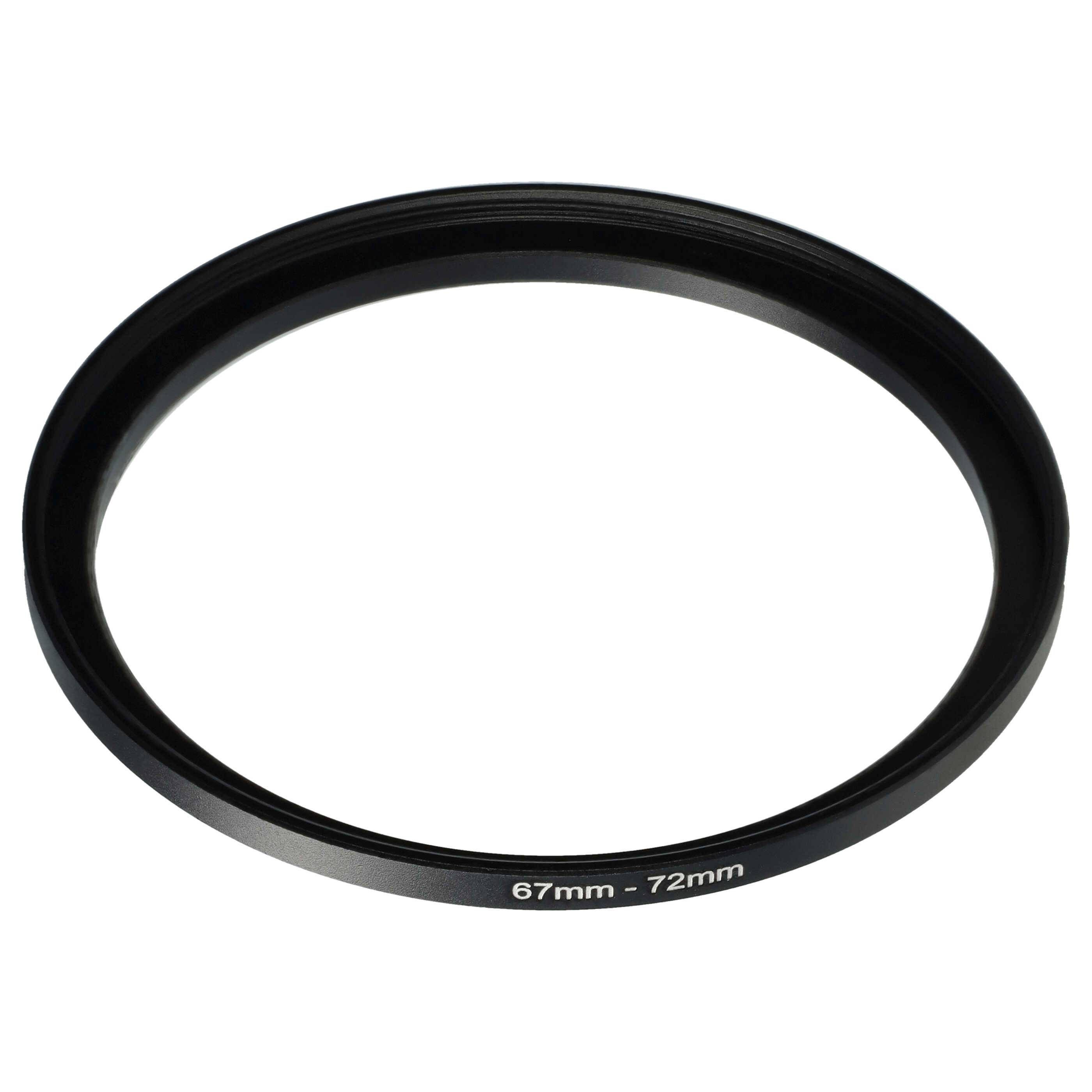 vhbw Step-Up-Ring Adapter 67mm - 72mm für Kamera Objektiv | Filteradapter, Metall Schwarz-0