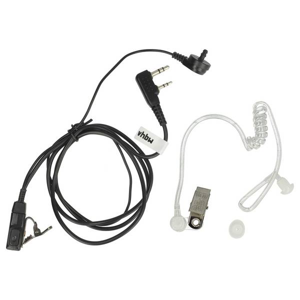 vhbw Headset kompatibel mit Kenwood TH-21BT | TH-22, TH-225, TH-205AT, TH-205E, TH-21, TH-215, TH-215A, TH-21AT