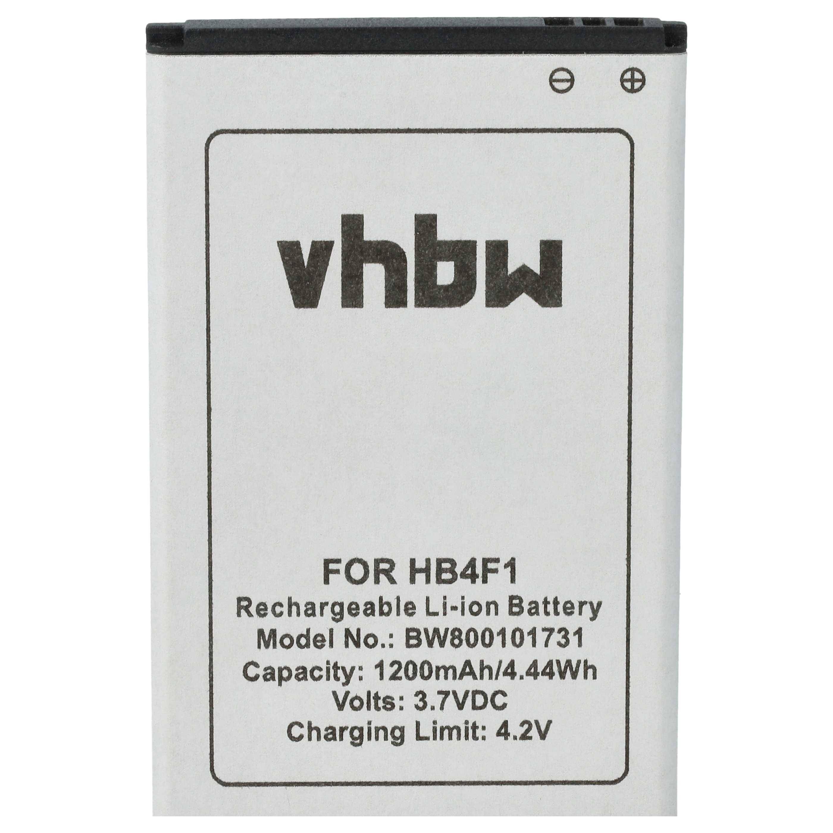 vhbw Akku kompatibel mit Huawei E5-0315 | E5332, E50318, E560, E5151, E5331, E5-0318 Router Modem Hotspots (1200 mAh, 3-4