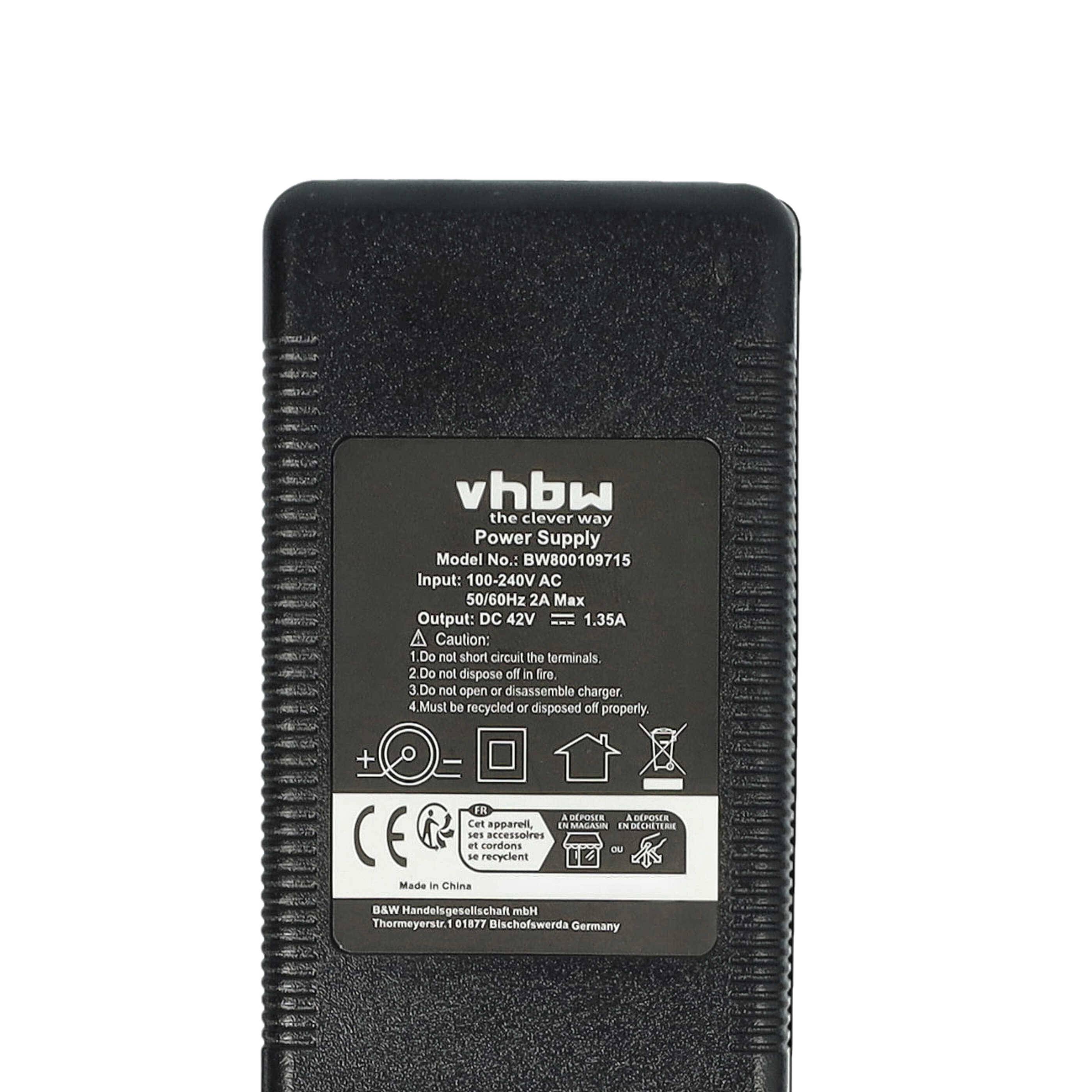 vhbw Ladegerät kompatibel mit Bosch Indego 850 | 800 Fahrradakkus, E-Bike - Für 36 V Li-Ion Akkus mit-4
