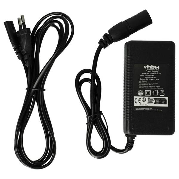 vhbw Netzteil kompatibel mit 24V Akku von Prophete | 24V Trio Sattelrohr E-Bike, 220 V, 52 W