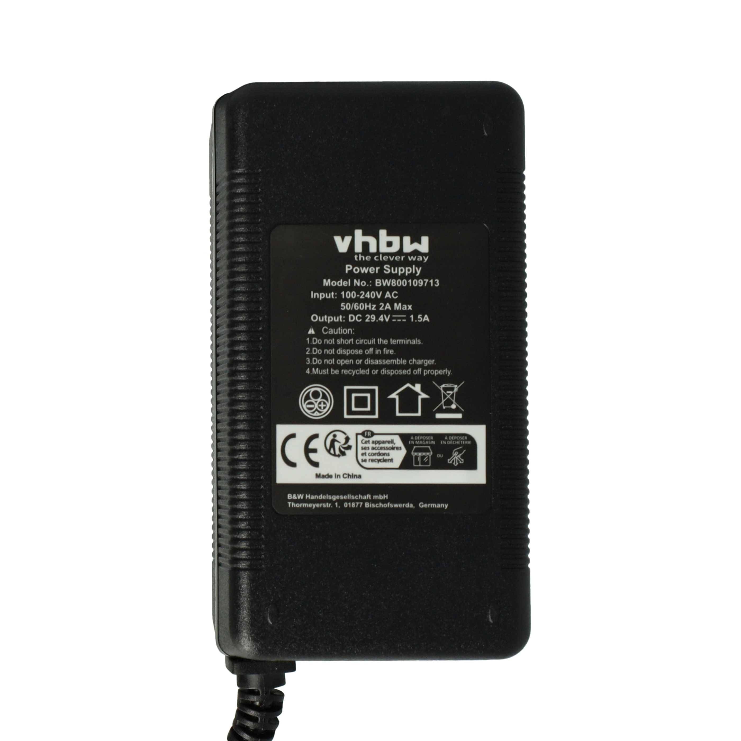 vhbw Netzteil kompatibel mit 24V Akku von Prophete | 24V Trio Sattelrohr E-Bike, 220 V, 52 W-6