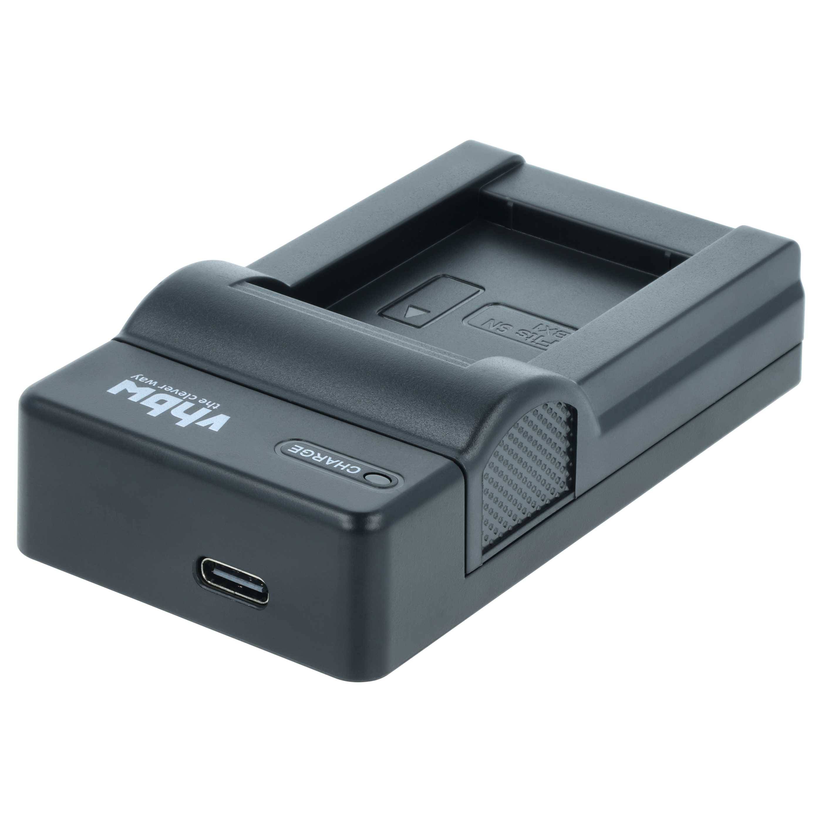 vhbw USB-C Ladegerät kompatibel mit Sony NP-BX1 Kamera | Ladeschale + USB-C Kabel Ladeanzeige-2