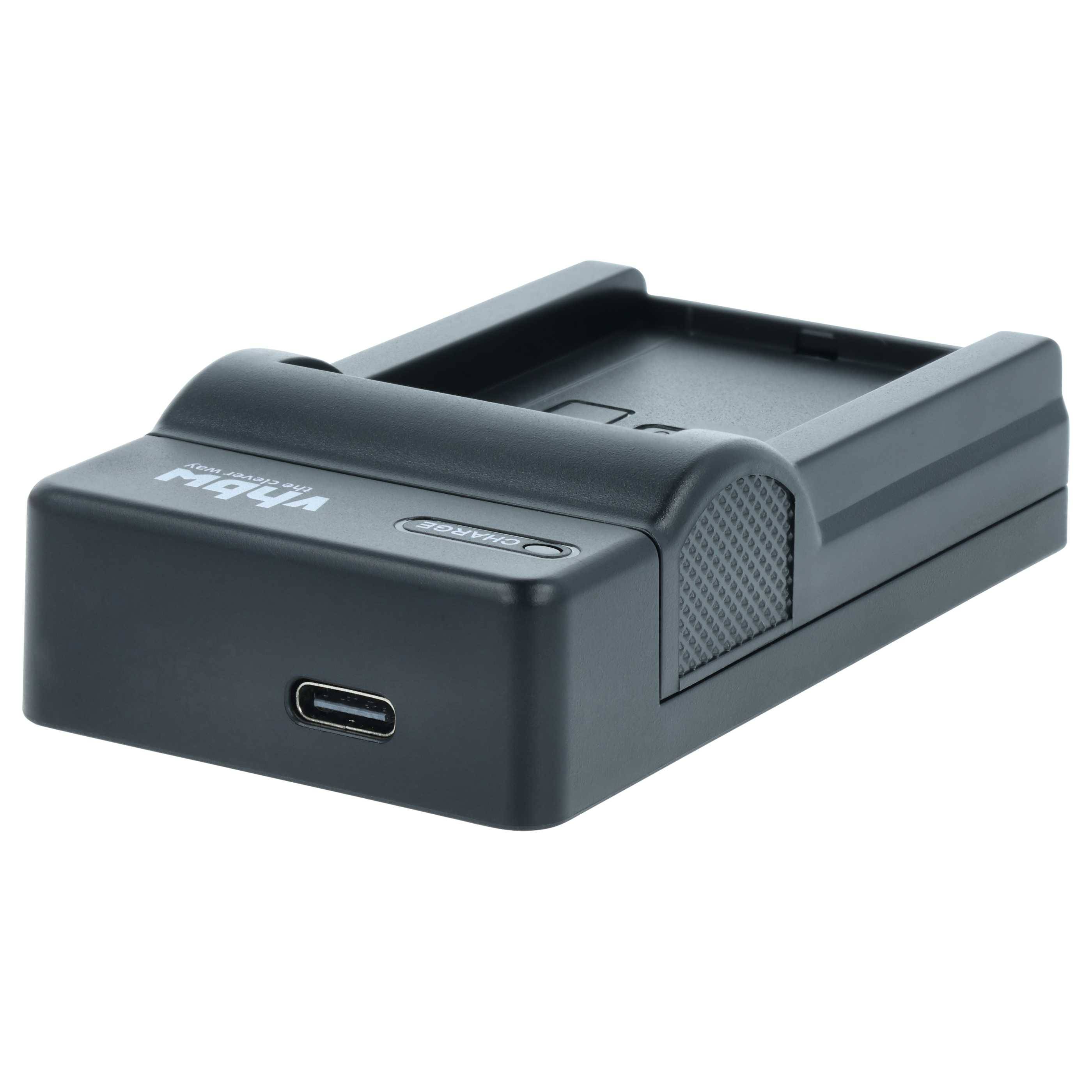 vhbw USB-C Ladegerät kompatibel mit Luiton LT-316 Kamera | Ladeschale + USB-C Kabel Ladeanzeige-1