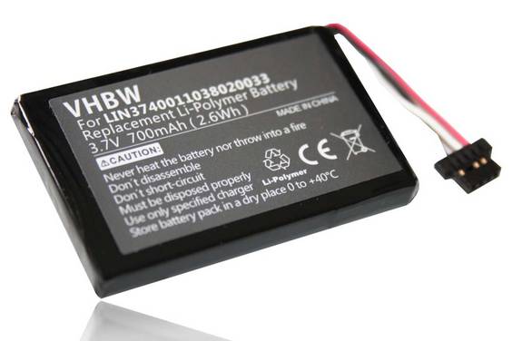 vhbw Akku kompatibel mit Navigon 20 Plus | 20 Easy GPS Navigation Navi (700 mAh, 3,7 V, Li-Polymer)