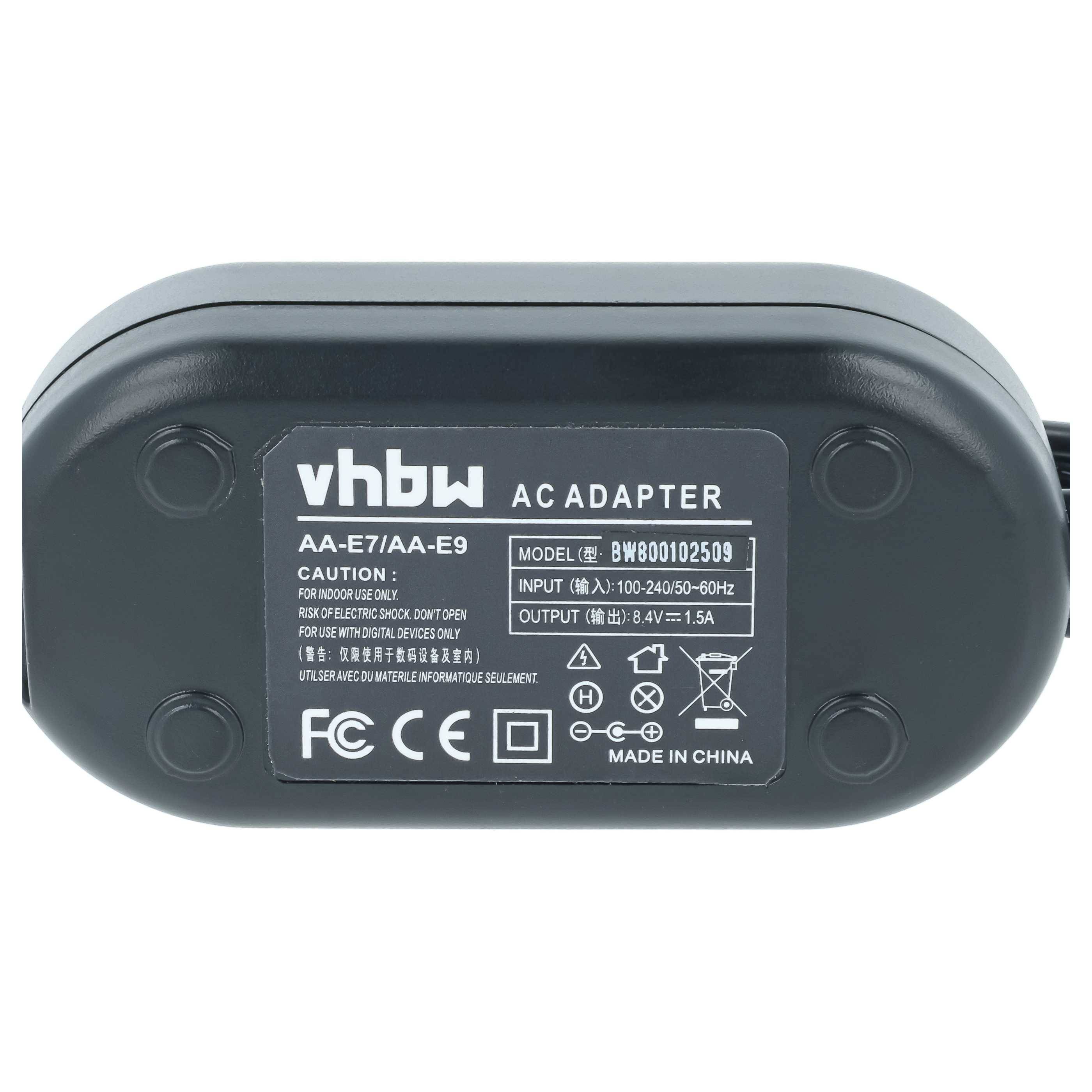 vhbw Netzteil kompatibel mit Samsung SC-DX105 | SC-DX205, SC-HMX20, SC-MX20, SC-HMX10, SC-MX10A, SC-MX10 Kamera-3