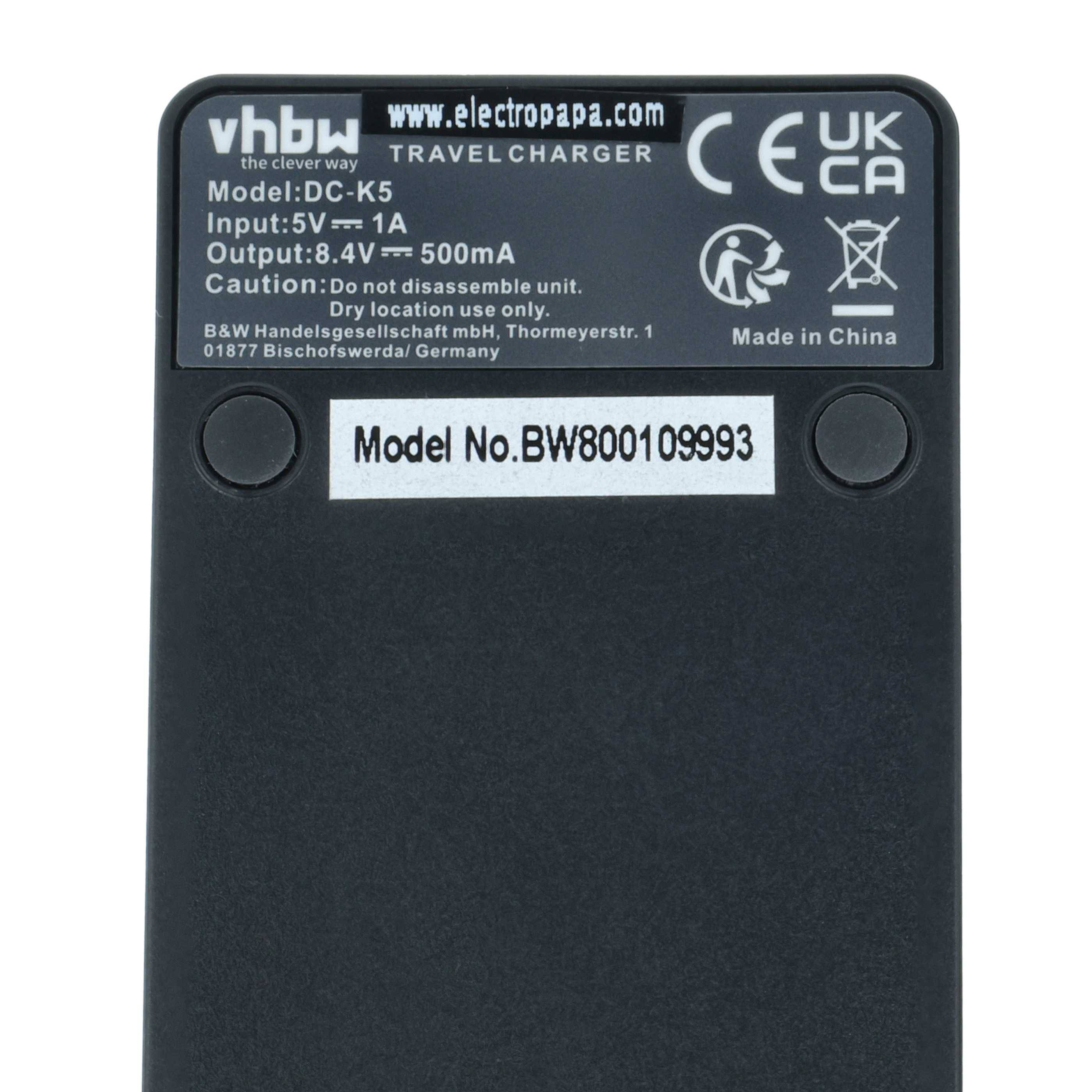 vhbw USB-C Ladegerät kompatibel mit Panasonic DMC-BMB9 | DMW-BMB9E Kamera Camcorder - Ladeschale + USB-C Kabel-3