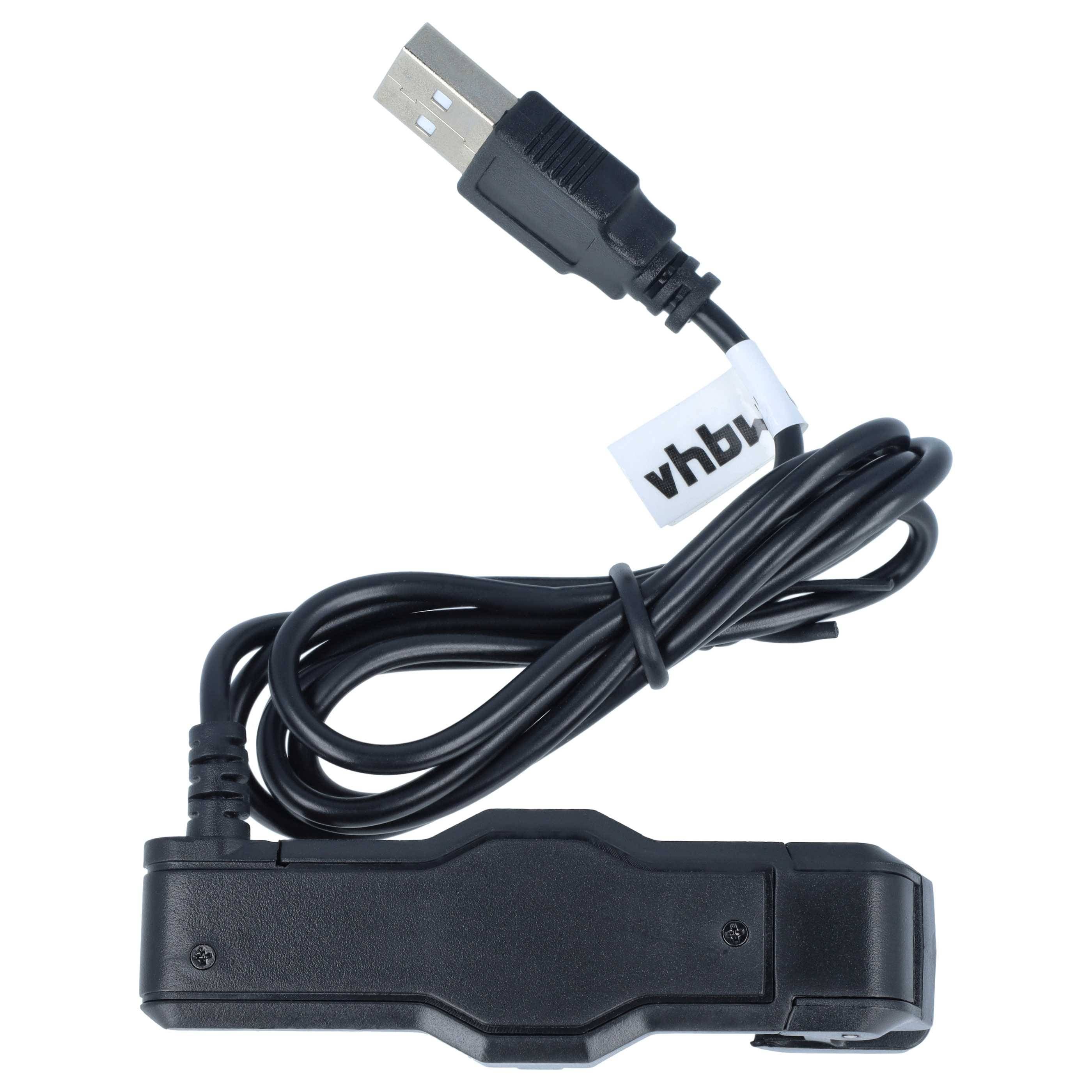 vhbw USB Ladekabel kompatibel mit Garmin Forerunner 225 | Smartwatch Fitnesstracker Dockingstation Schwarz, 94 cm-2