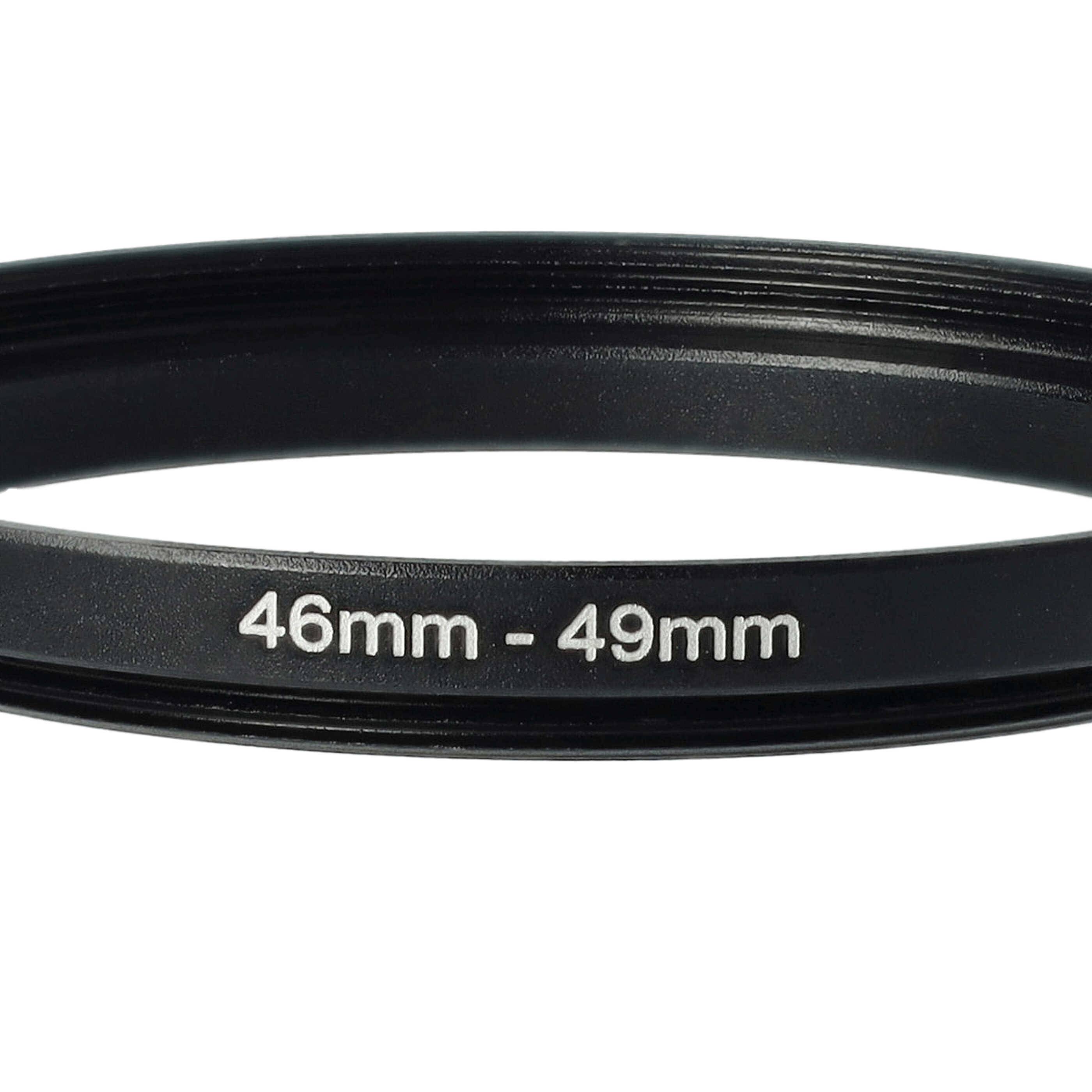 vhbw Step-Up-Ring Adapter von 46 mm auf 49 mm für Kamera Objektiv | Filteradapter, Metall, Schwarz-4