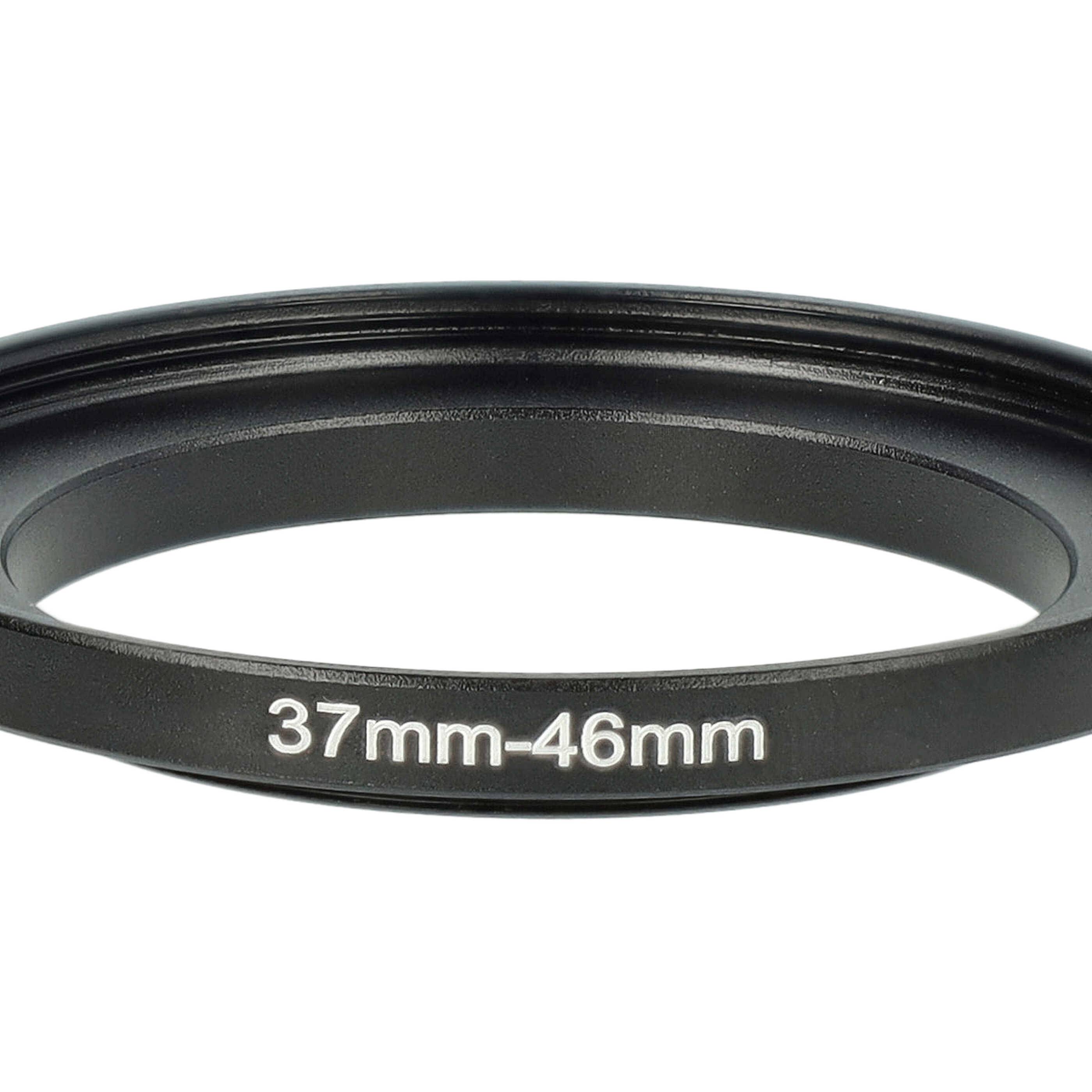 vhbw Step-Up-Ring Adapter von 37 mm auf 46 mm für Kamera Objektiv | Filteradapter, Metall, Schwarz-4