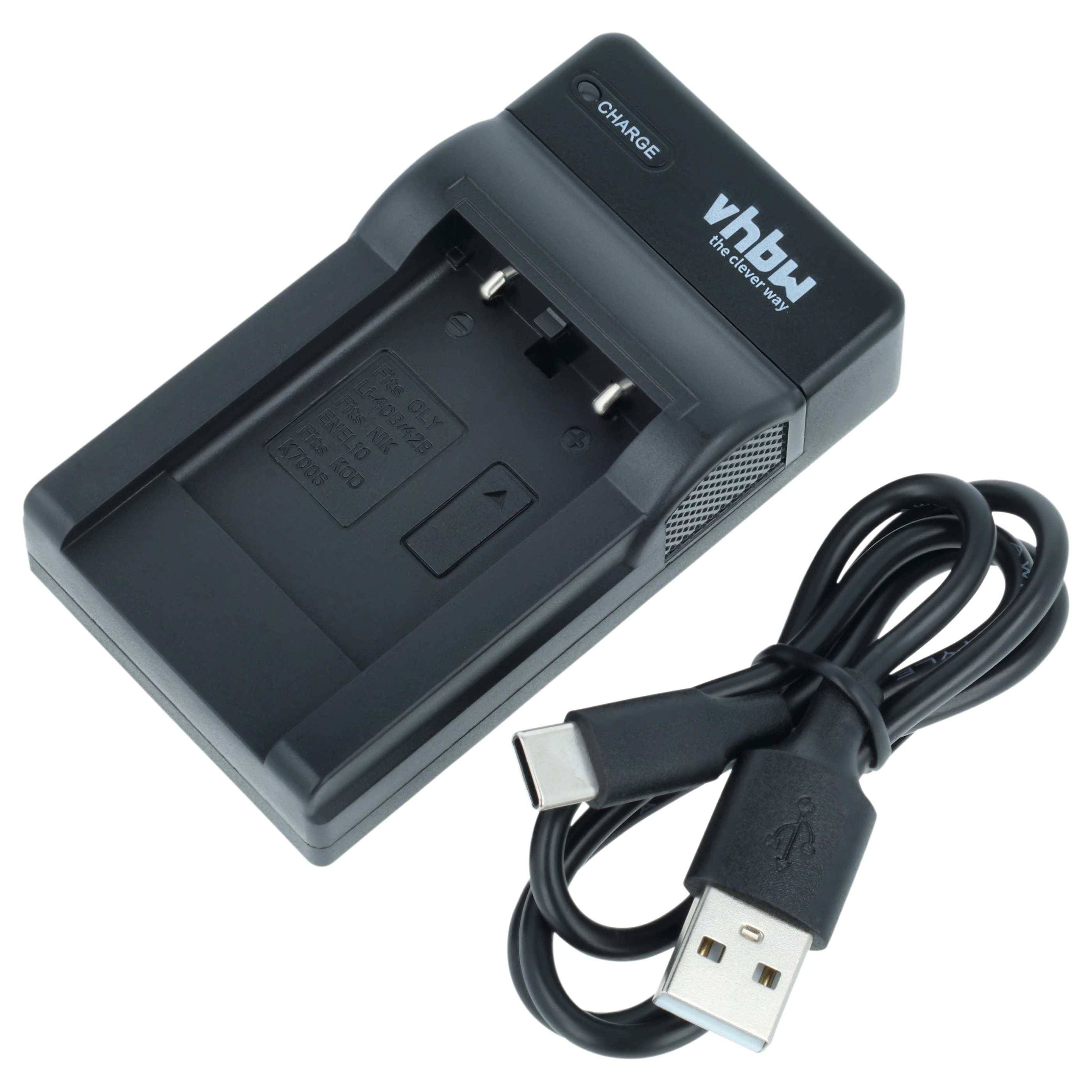 vhbw USB Ladegerät kompatibel mit Casio Exilim EX-Z350, EX-Z550, EX-Z800, EX-ZS100, EX-ZS150, EX-ZS5, EX-ZS6 Kamera-0