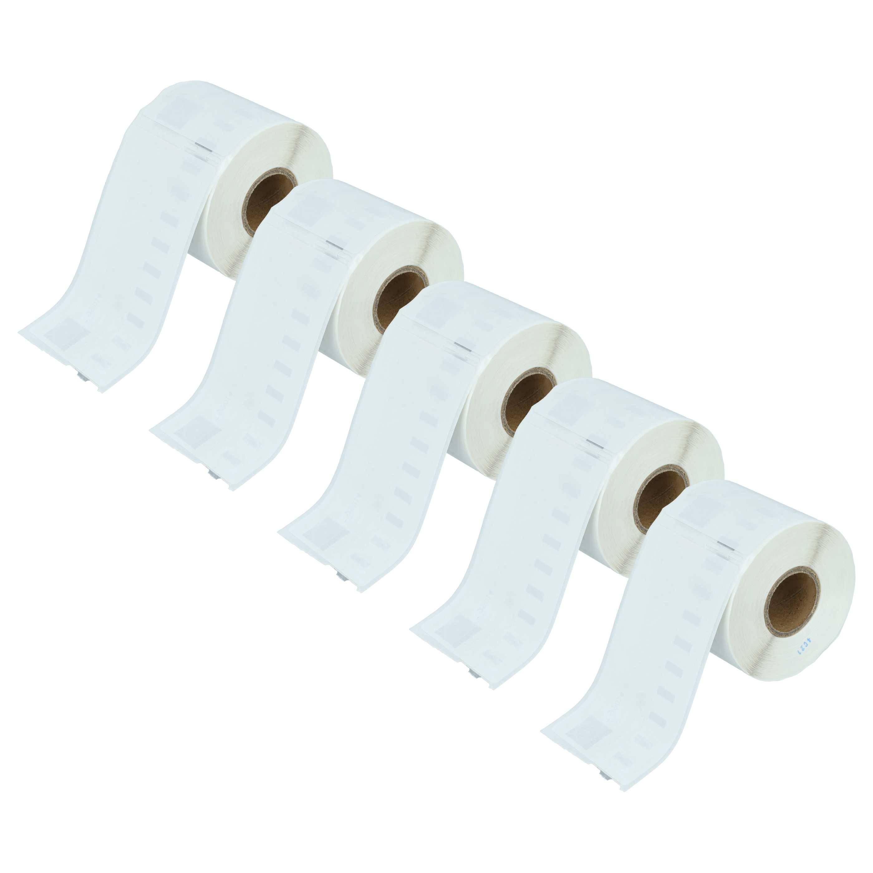 vhbw 5x Etiketten-Rolle 54mm x 101mm (220 Etiketten) Ersatz für Dymo 99014 für Etiketten-Drucker-0