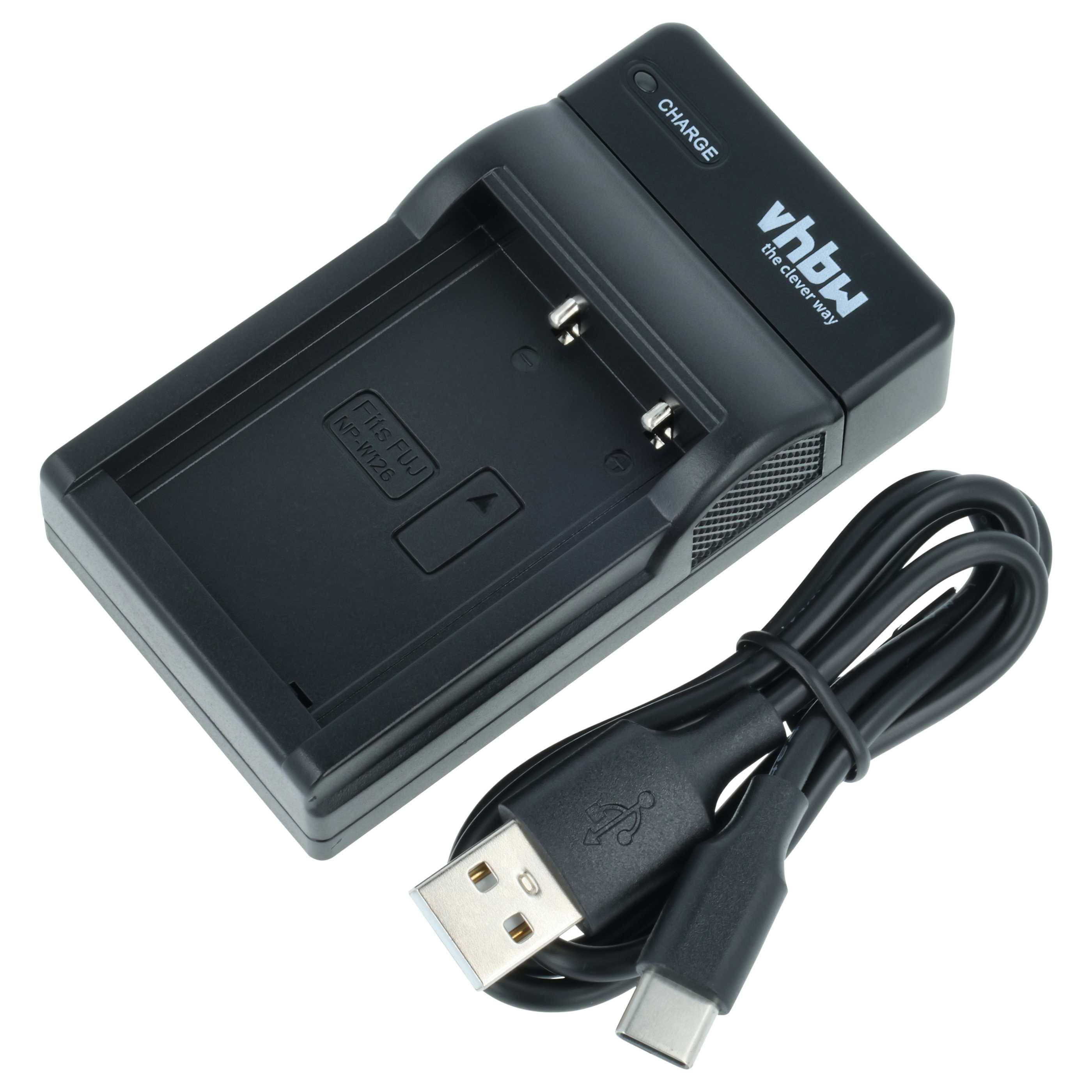 vhbw USB-C Ladegerät kompatibel mit Fujifilm X-T100 | X-T3, X-T10, X-T30, X-T2, X-T200 Kamera Camcorder - Ladeschale +-0