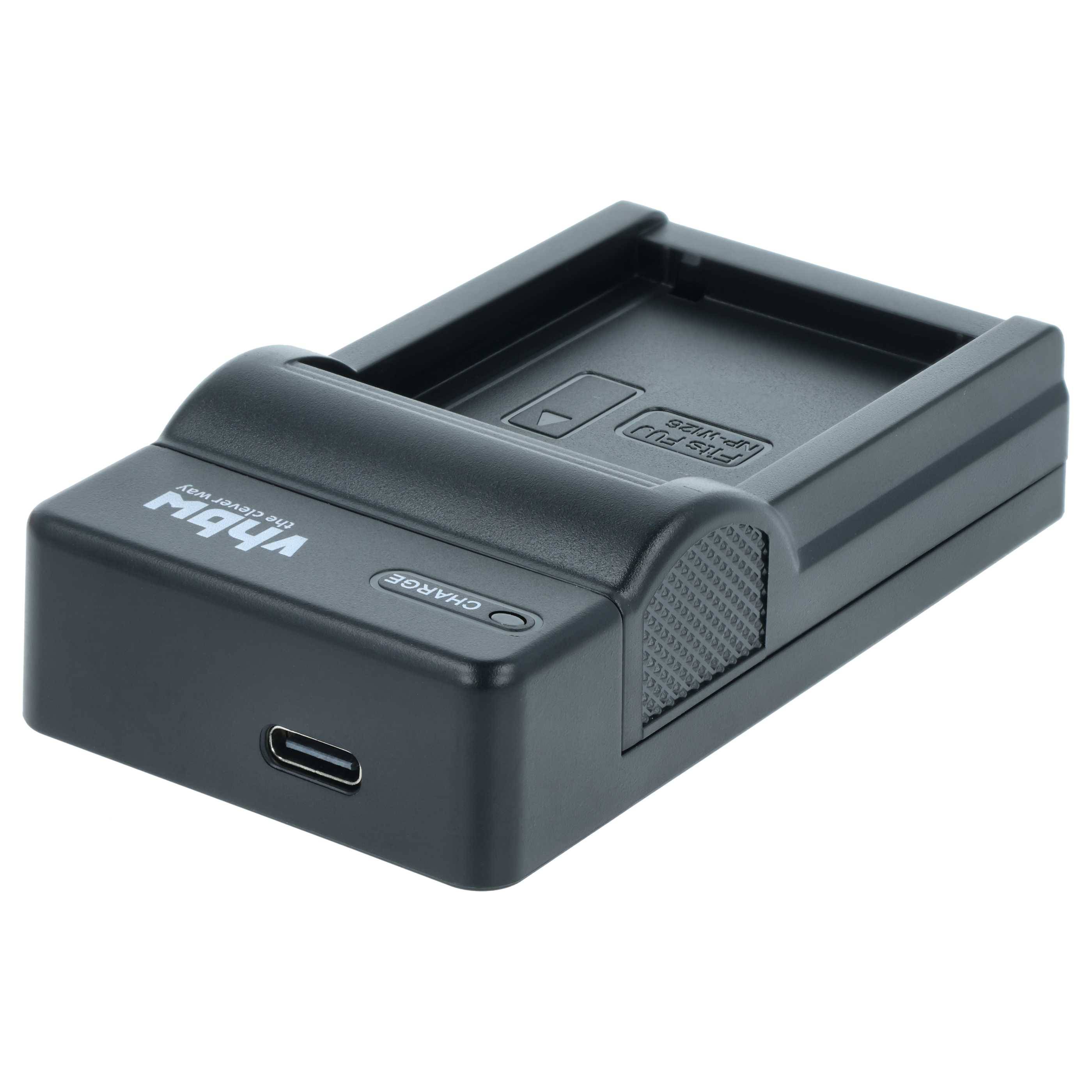 vhbw USB-C Ladegerät kompatibel mit Fujifilm X-T100 | X-T3, X-T10, X-T30, X-T2, X-T200 Kamera Camcorder - Ladeschale +-1