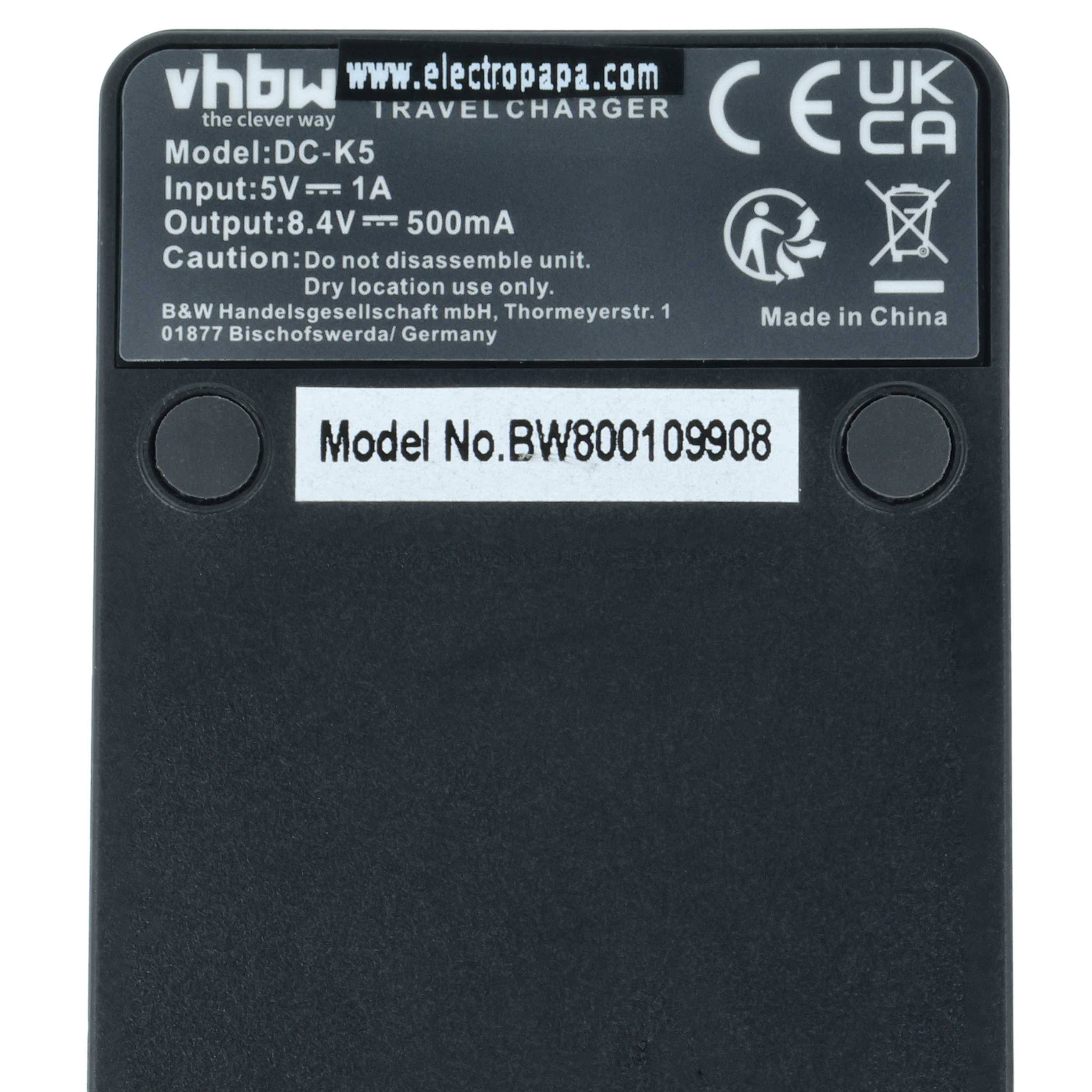 vhbw USB-C Ladegerät kompatibel mit Fujifilm X-T100 | X-T3, X-T10, X-T30, X-T2, X-T200 Kamera Camcorder - Ladeschale +-3