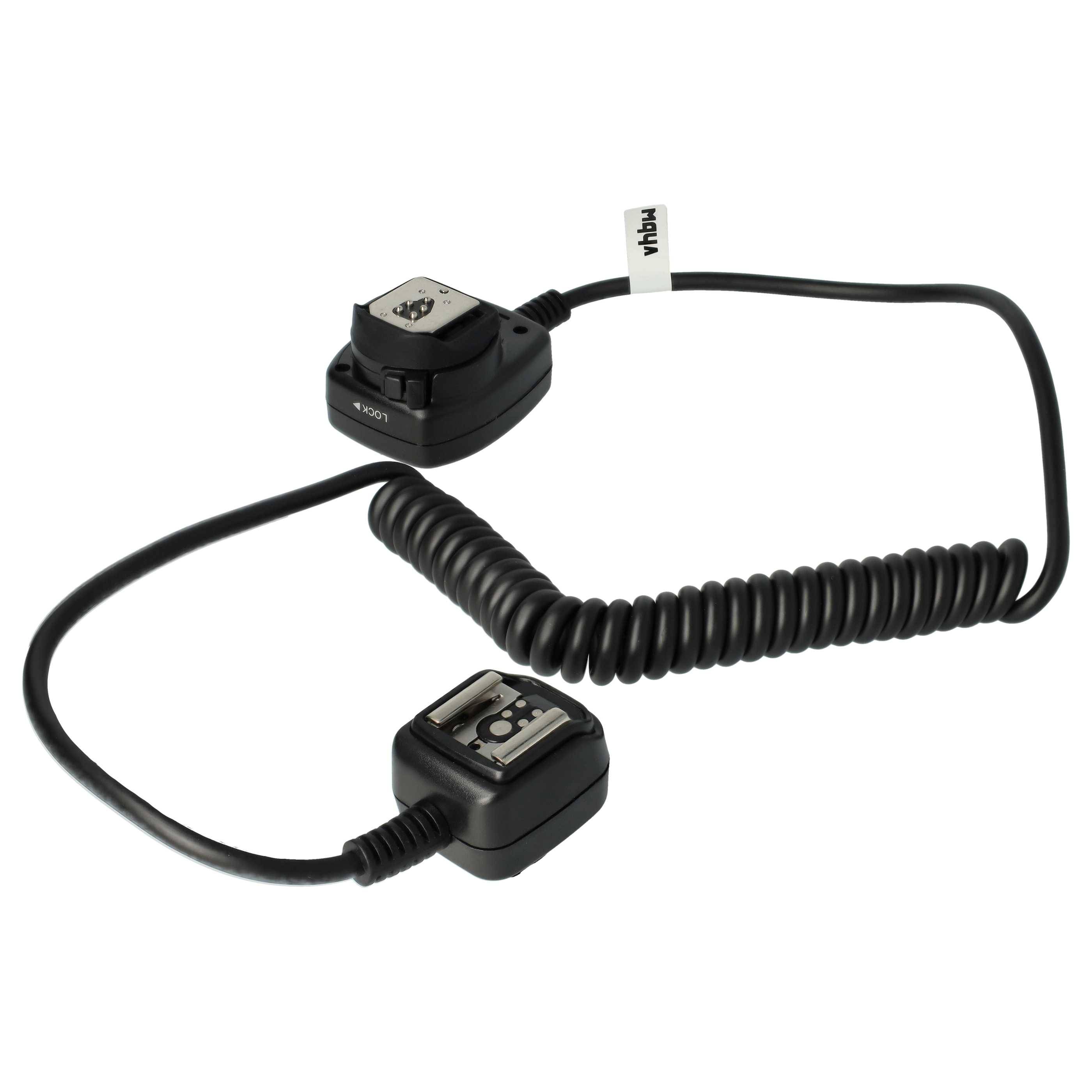 vhbw TTL Blitzkabel kompatibel mit Panasonic E-1 | E-3, DMW-FL220, DMW-FL360, DMW-FL500 E-P2 Kamera, Blitzgerät --0