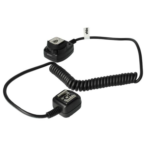 vhbw TTL Blitzkabel kompatibel mit Panasonic E-1 | E-3, DMW-FL220, DMW-FL360, DMW-FL500 E-P2 Kamera, Blitzgerät -