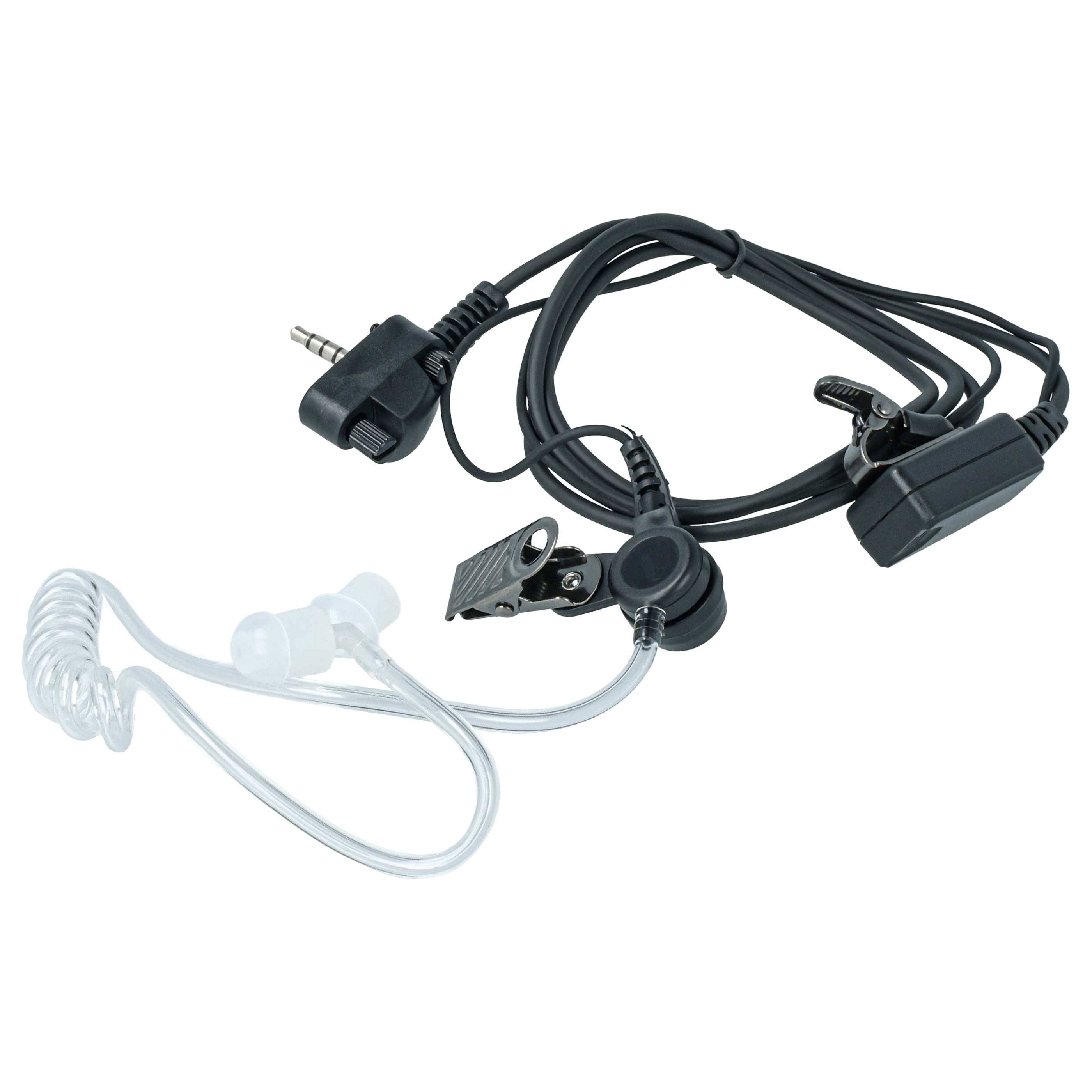 vhbw Headset kompatibel mit Yaesu / Vertex VX-354 | VX-400, VX-410, VX-414, VX-420, VX-424, VX-427, VX-450 Funkgerät-1