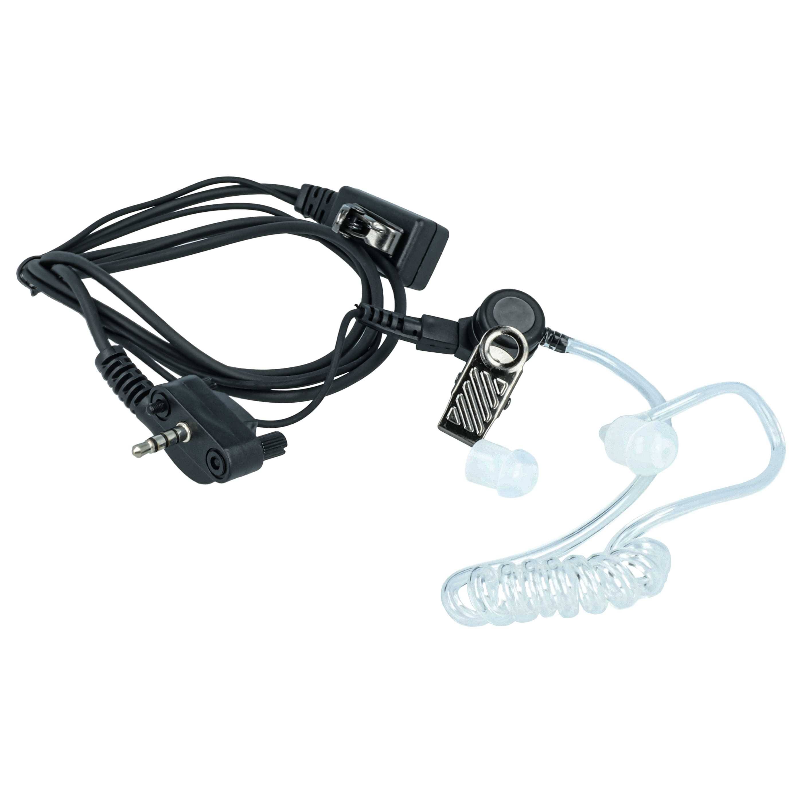 vhbw Headset kompatibel mit Yaesu / Vertex VX-354 | VX-400, VX-410, VX-414, VX-420, VX-424, VX-427, VX-450 Funkgerät-2