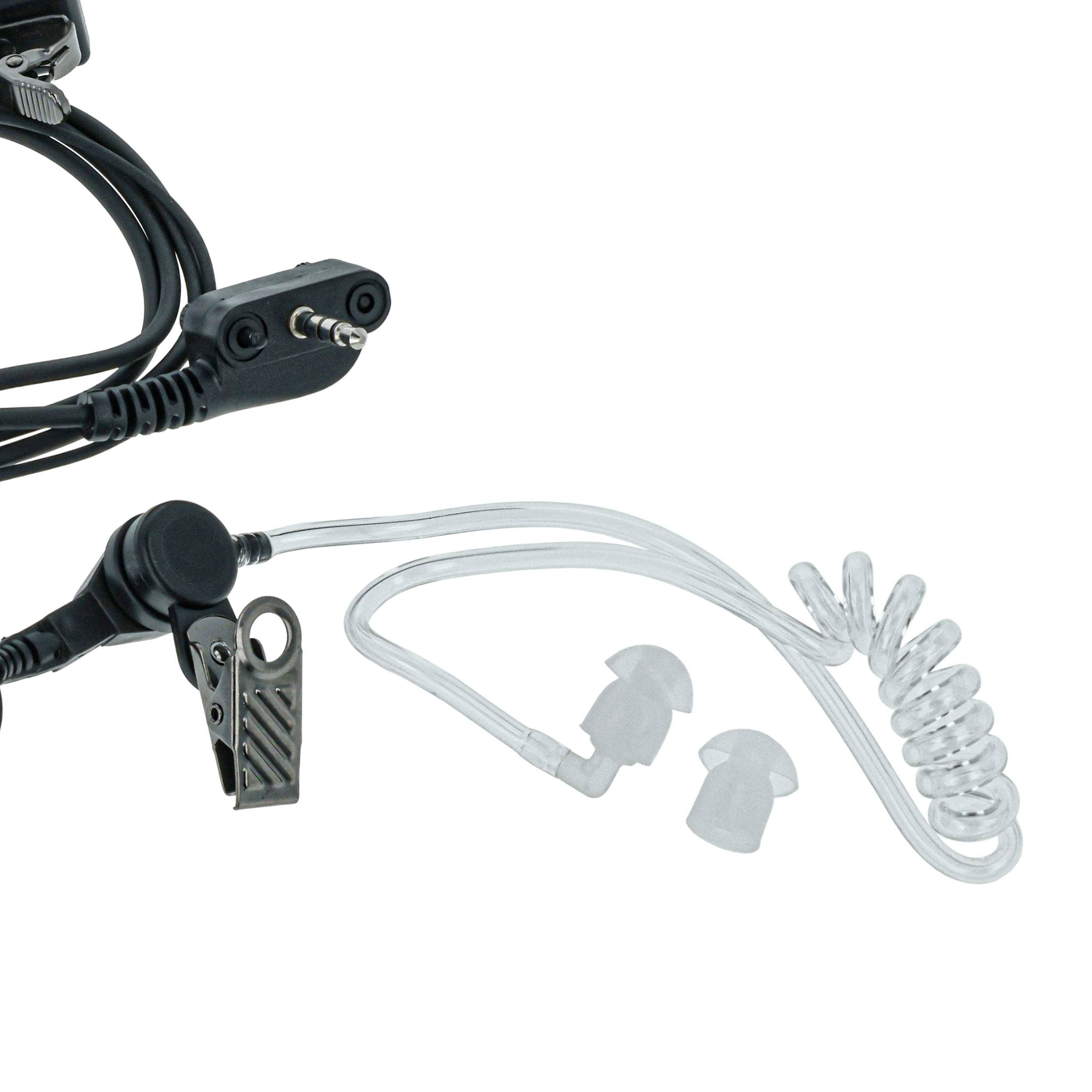 vhbw Headset kompatibel mit Yaesu / Vertex VX-354 | VX-400, VX-410, VX-414, VX-420, VX-424, VX-427, VX-450 Funkgerät-3