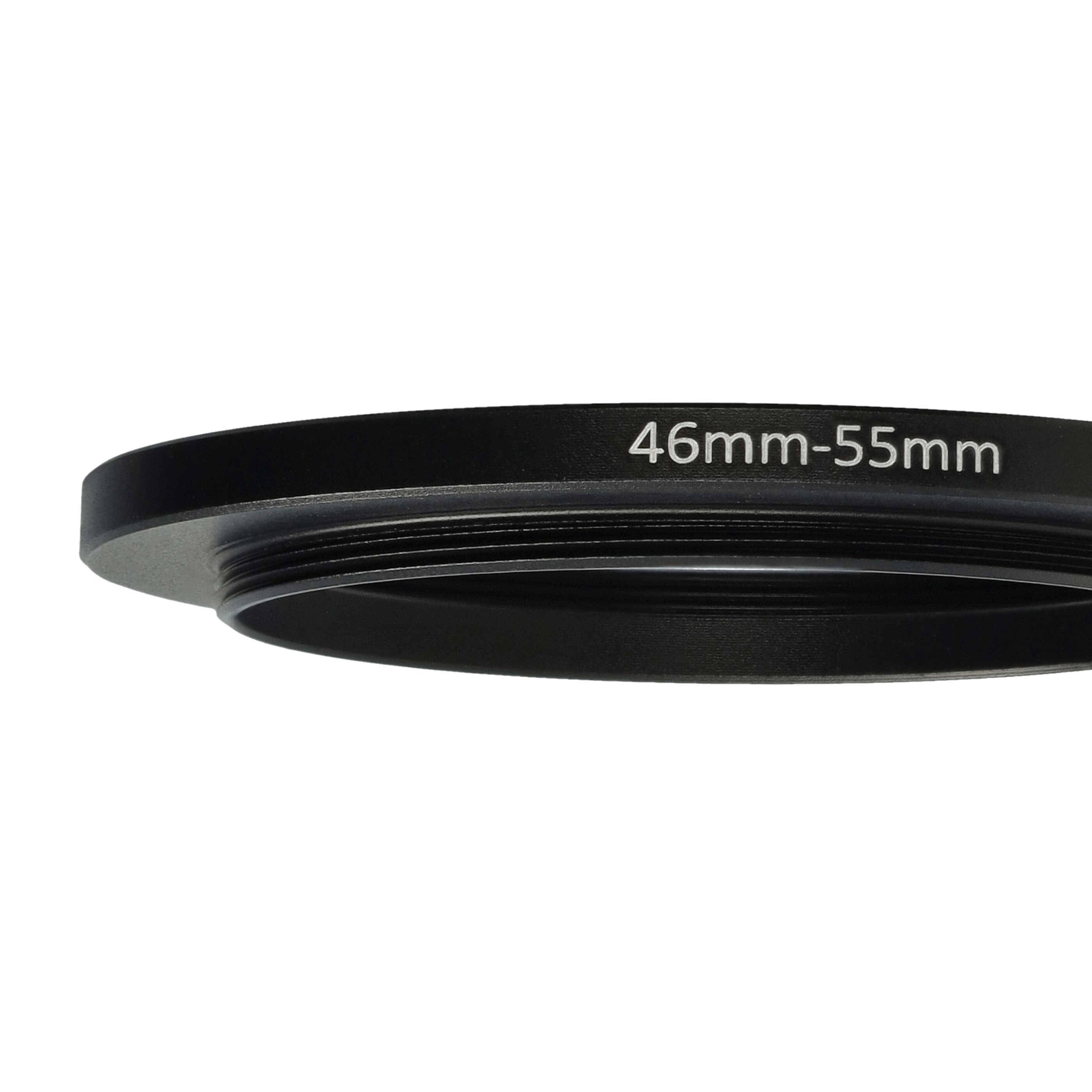 vhbw Step-Up-Ring Adapter von 46 mm auf 55 mm für Kamera Objektiv | Filteradapter, Metall, Schwarz-4