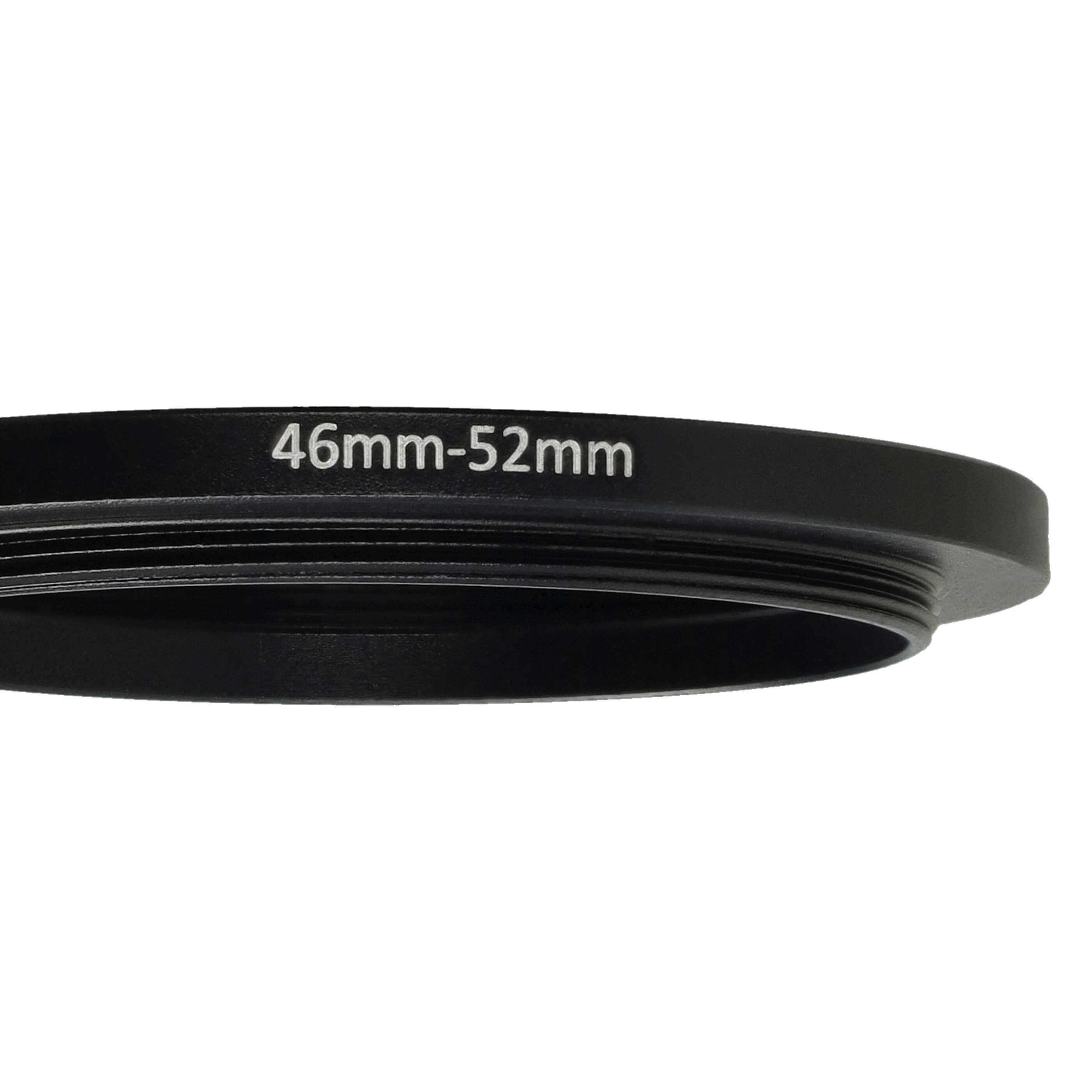 vhbw Step-Up-Ring Adapter von 46 mm auf 52 mm für Kamera Objektiv | Filteradapter, Metall, Schwarz-4