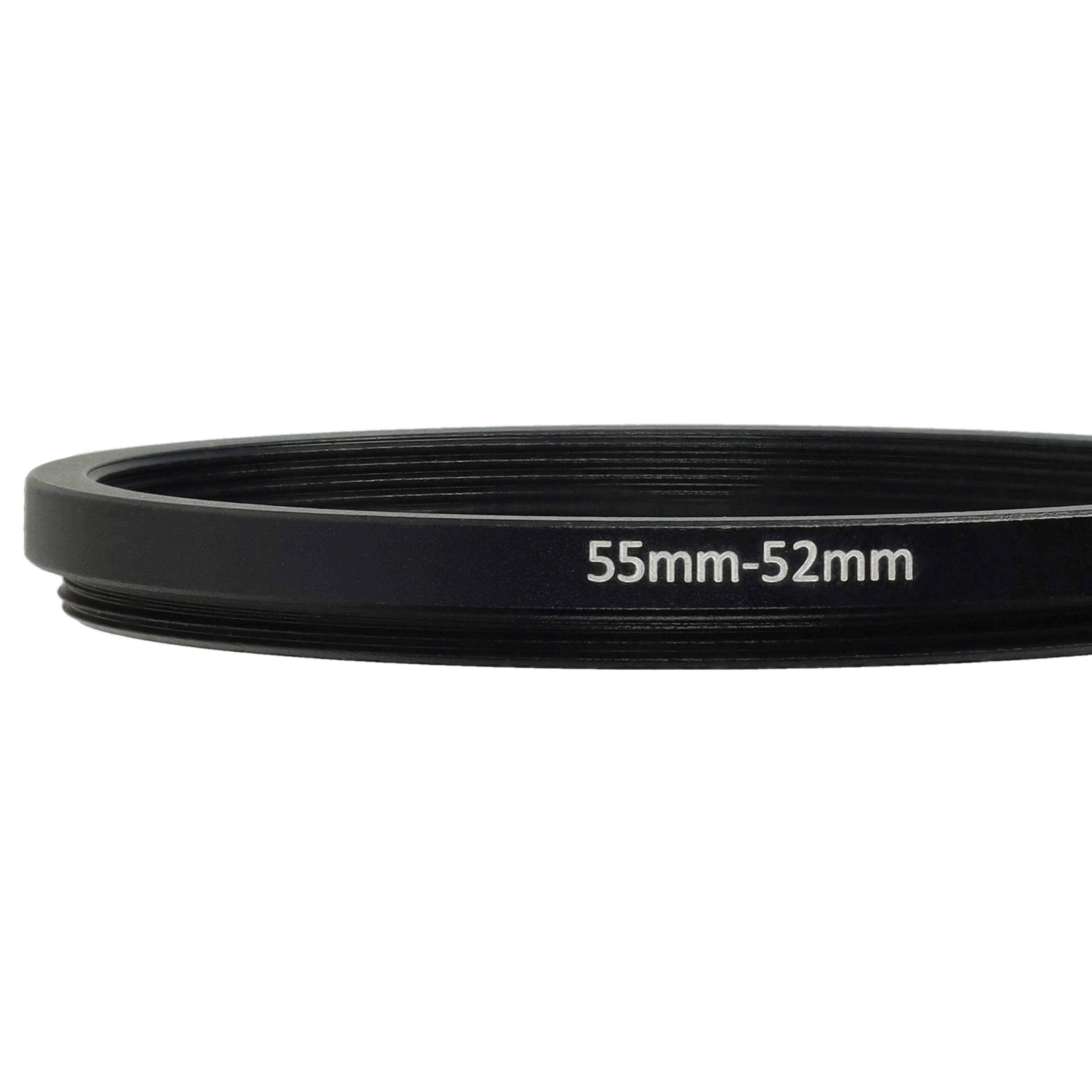 vhbw Step-Down-Ring Adapter 55 mm auf 52 mm | Kamera Objektiv - Filteradapter Metall-4