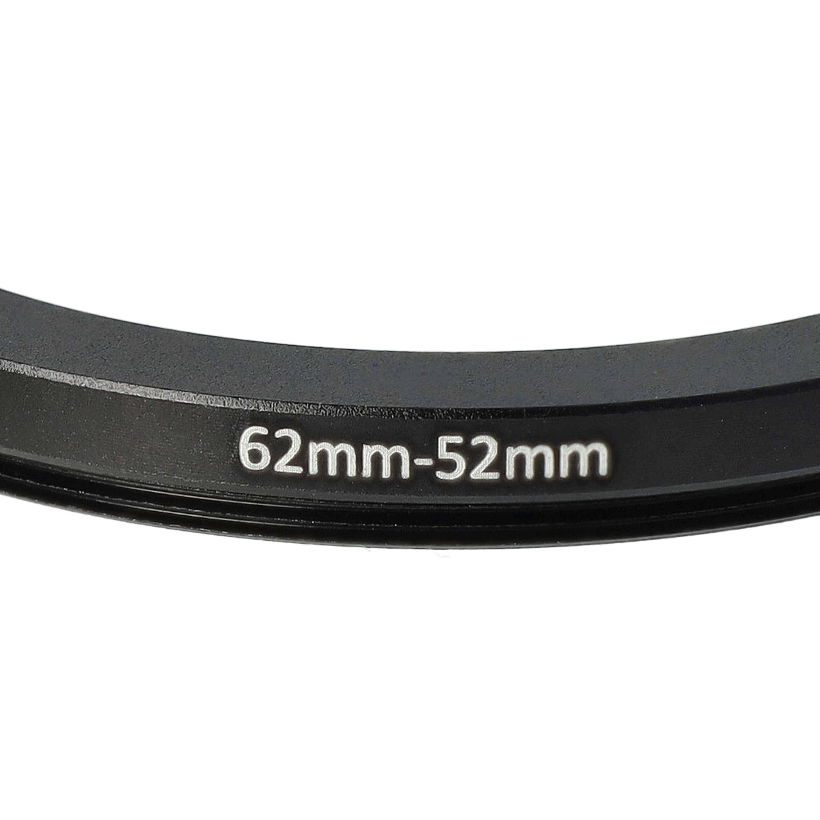 vhbw Step-Down-Ring Adapter 62 mm auf 52 mm für Kamera Objektiv | Filteradapter Metall-4
