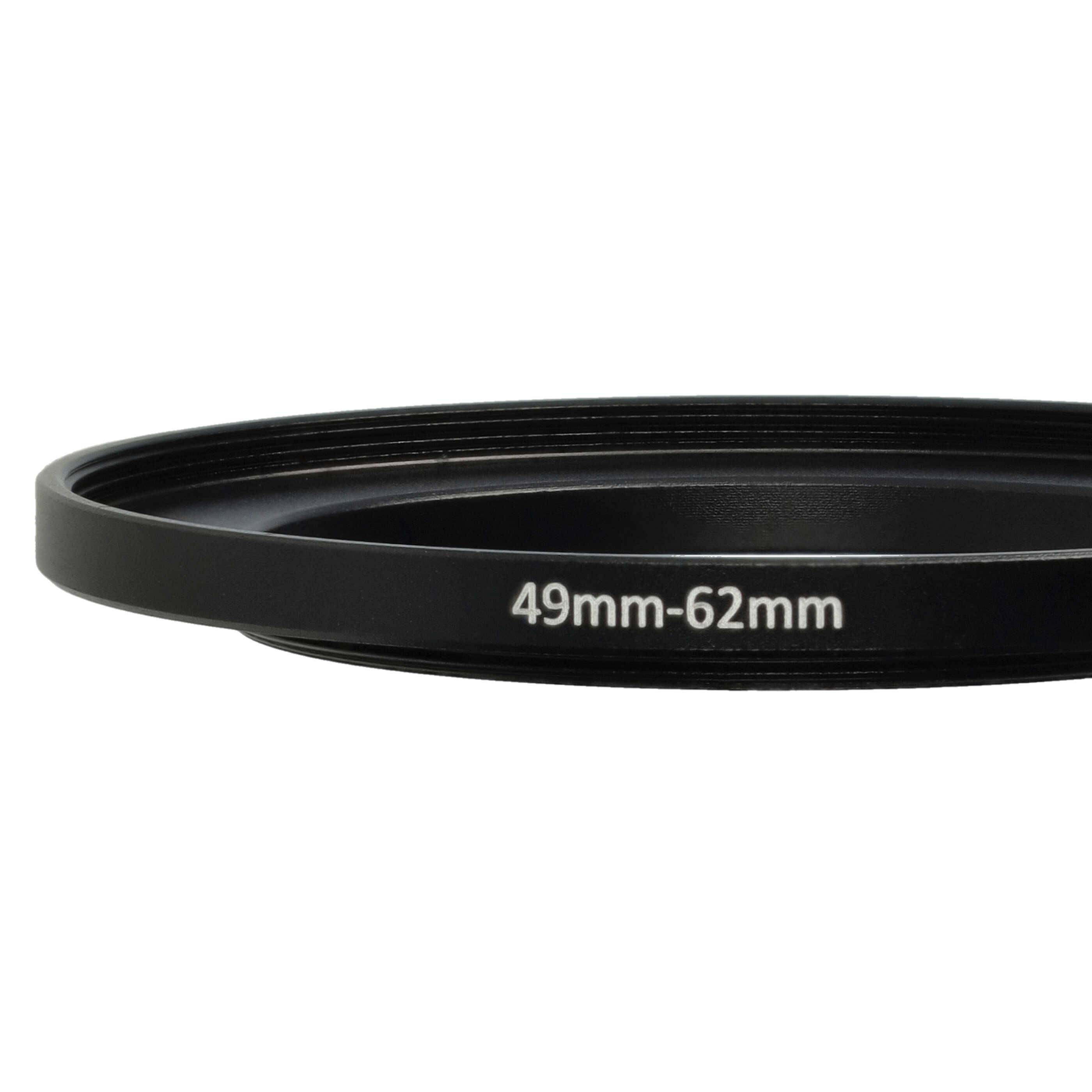 vhbw Step-Up-Ring Adapter von 49 mm auf 62 mm für Kamera Objektiv | Filteradapter, Metall, Schwarz-4