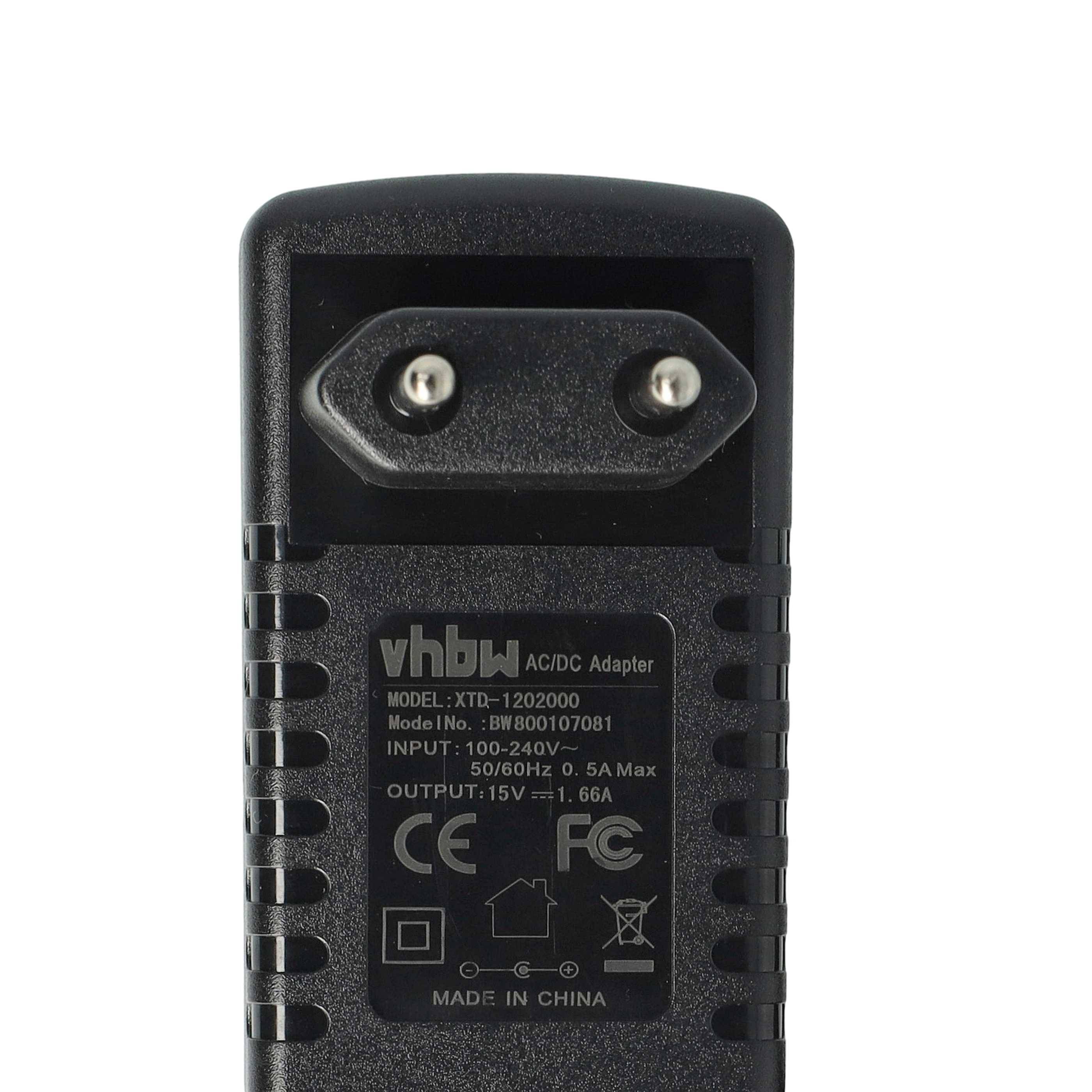 vhbw 220V Netzteil 25W (15V/1.66A) kompatibel mit Vodafone Easybox 402 | 602, 802, 803, RL500 Ersatz für AC Adapter-4
