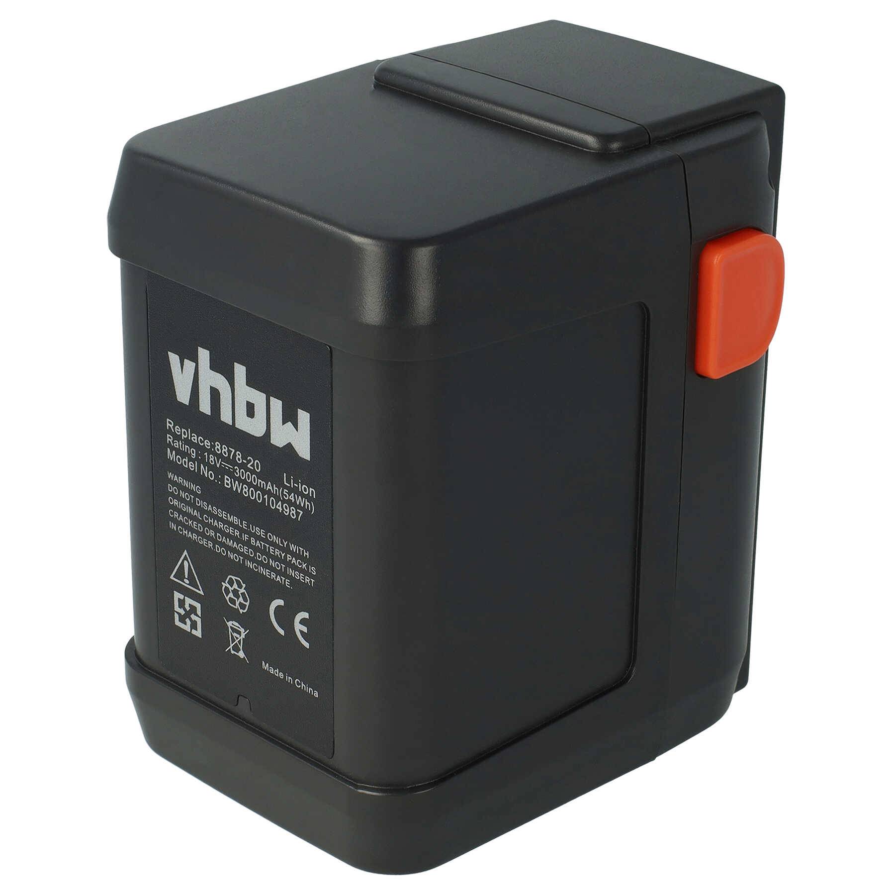 vhbw Akku kompatibel mit Gardena HighCut 48-Li (8882-20) | ErgoCut 48-Li (8878-20) Grasschere, Strauchschere (3000mAh-0