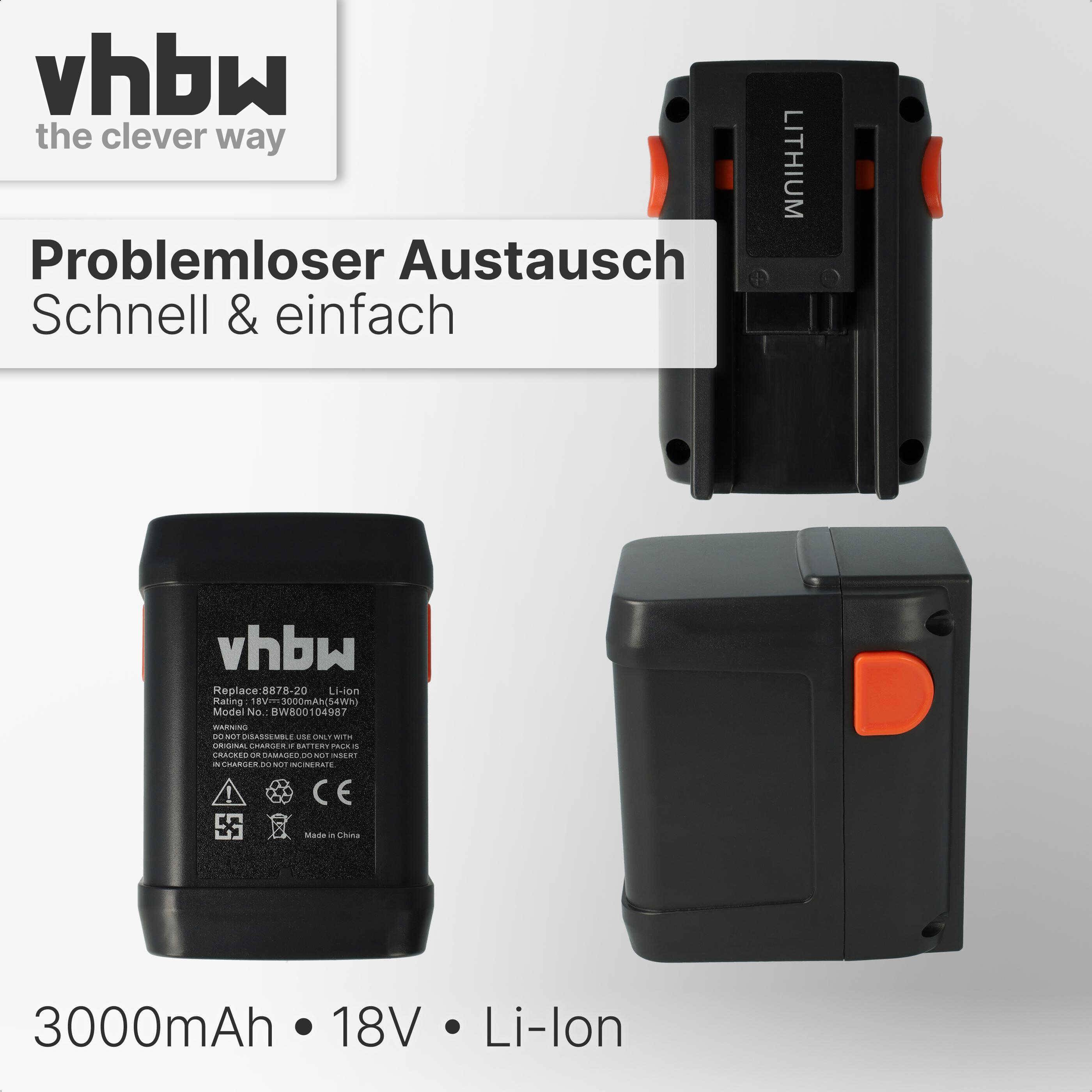 vhbw Akku kompatibel mit Gardena HighCut 48-Li (8882-20) | ErgoCut 48-Li (8878-20) Grasschere, Strauchschere (3000mAh-5
