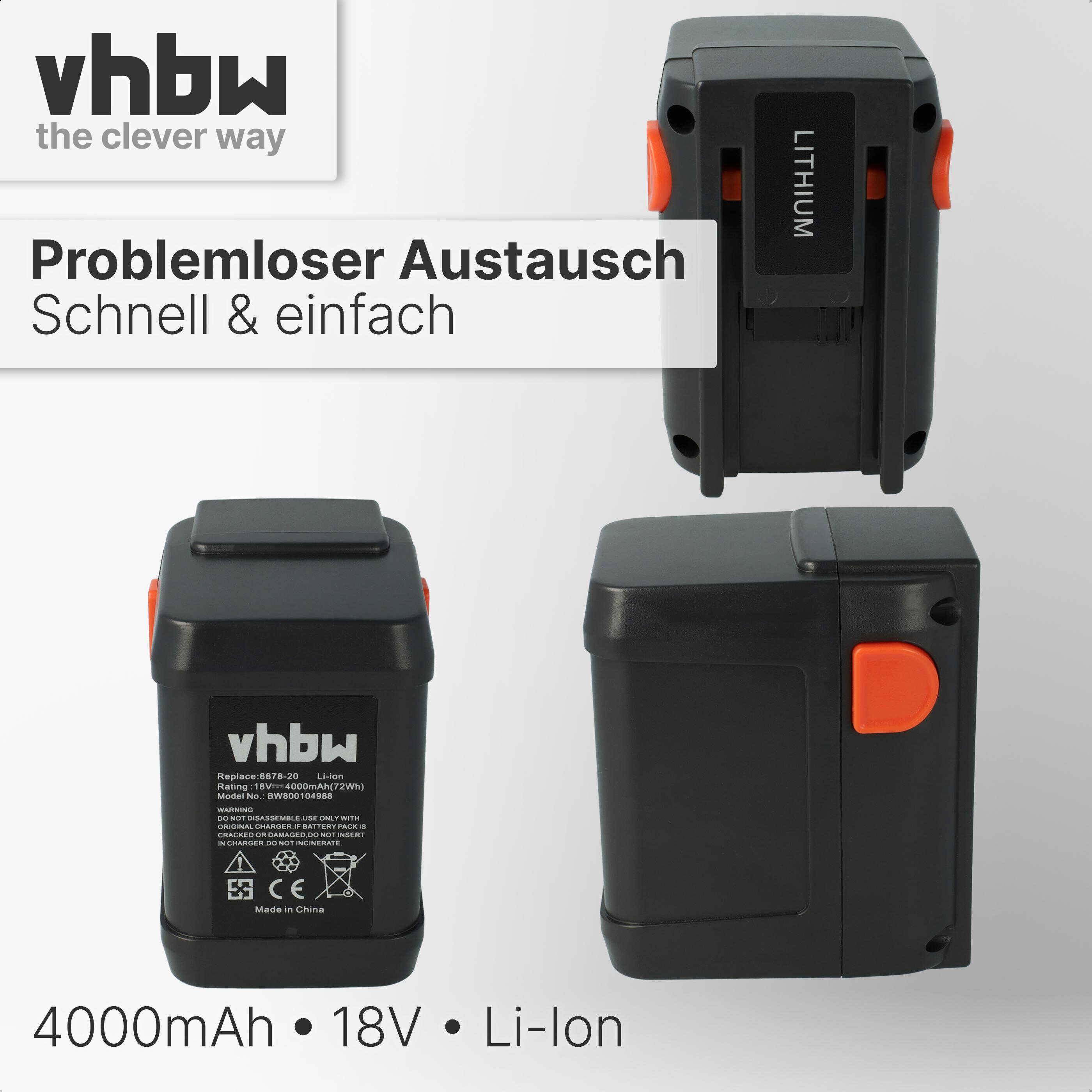 vhbw Akku kompatibel mit Gardena EasyCut Li-18/50 | 50-Li Grasschere, Strauchschere (4000mAh 18V Li-Ion)-6