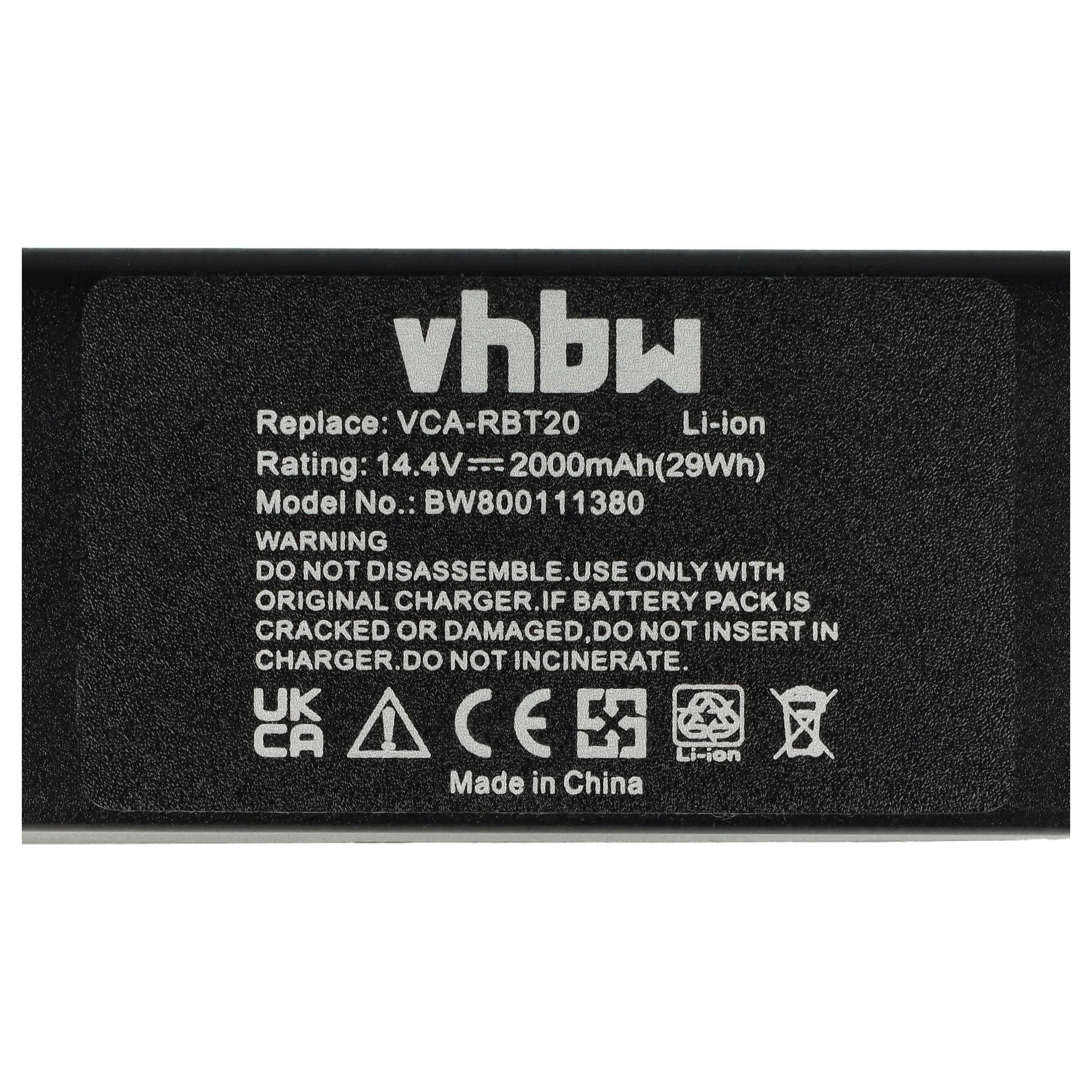 vhbw 1x Akku kompatibel mit Samsung Navibot VR10ATBATGY/SW | VR10ATBATRD/SW, VR10BTBATBB/SW Home Cleaner Heimroboter-4