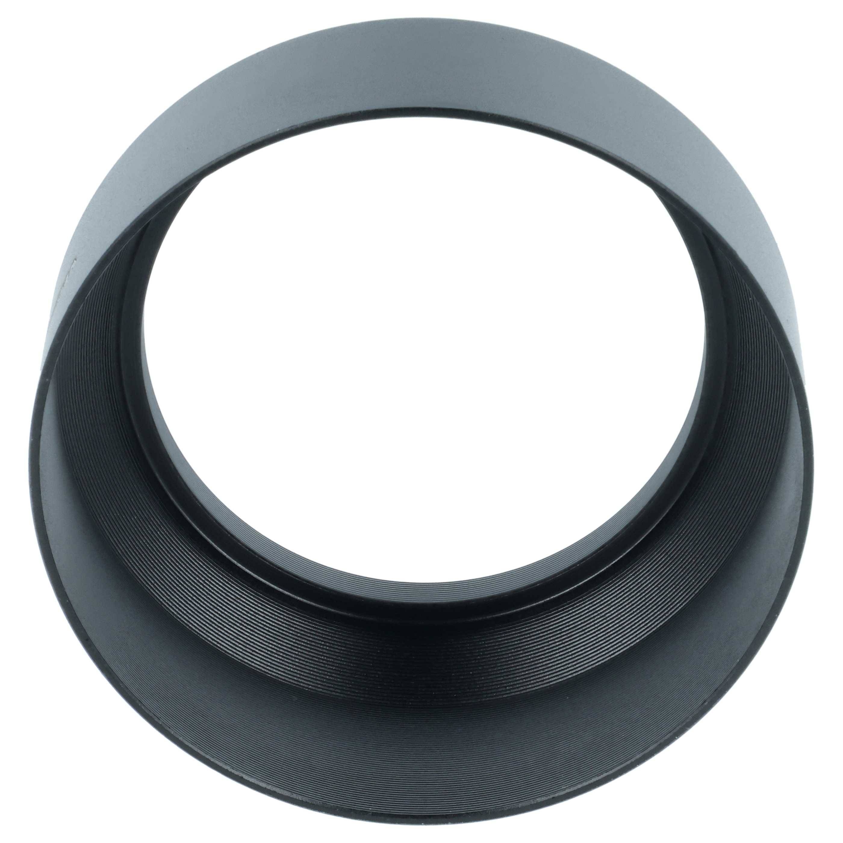 vhbw Gegenlichtblende Ersatz für Nikon HN-23 | für 62mm Objektiv - Schwarz, Metall, Rund-2