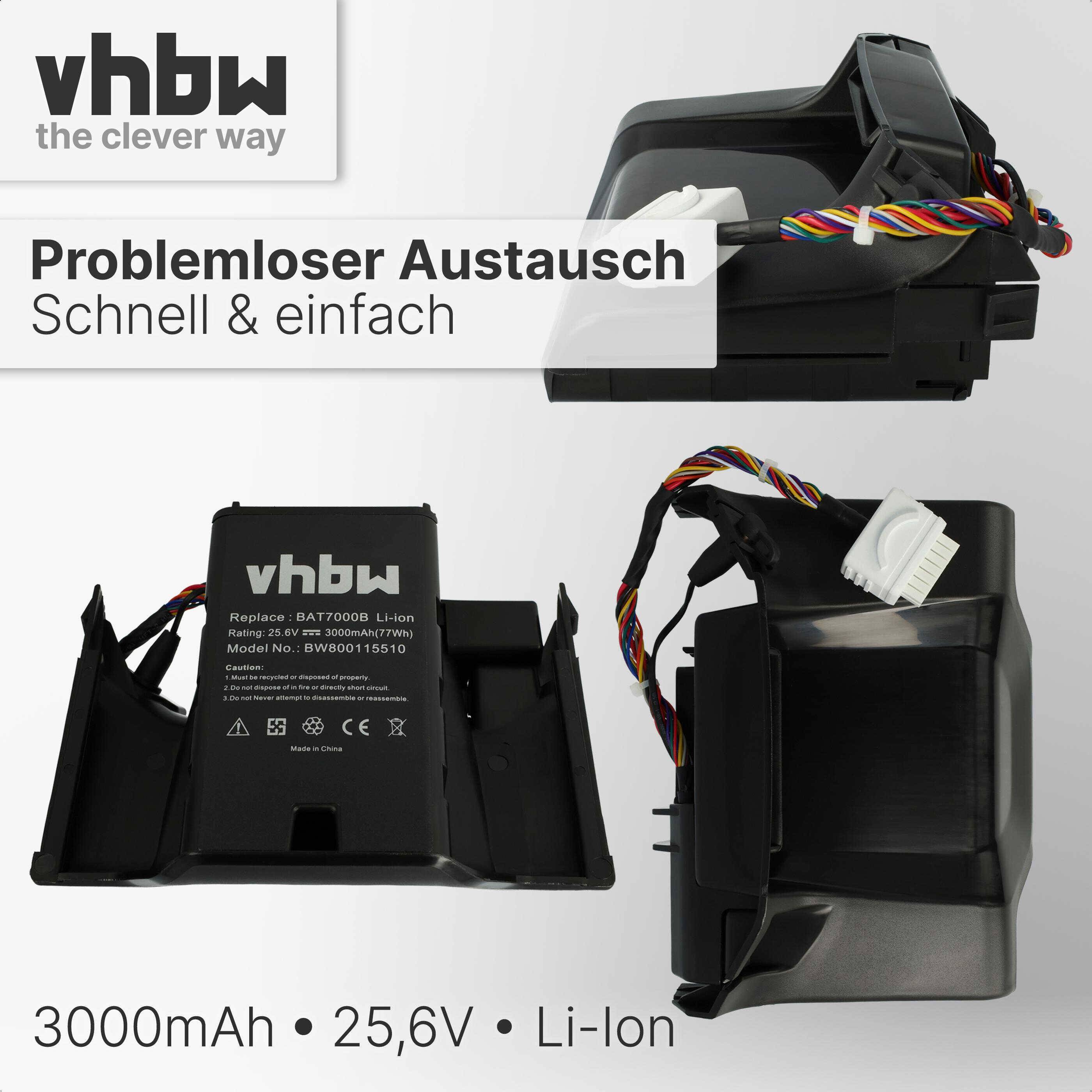 vhbw Akku kompatibel mit Cub Cadet L.K600 Rasenroboter Rasenmäher | (3000mAh, 25,6V, Li-Ion)-5