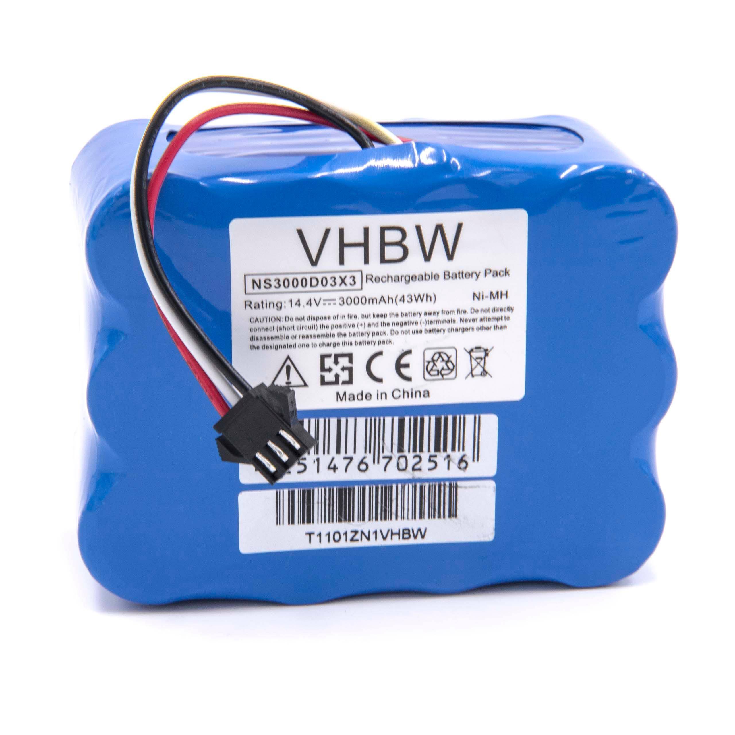 vhbw Akku kompatibel mit Hoover RBC009, RBC011, RBC006, RBC012, RBC003 Staubsauger Blau (3000 mAh, 14,4 V, NiMH)-0