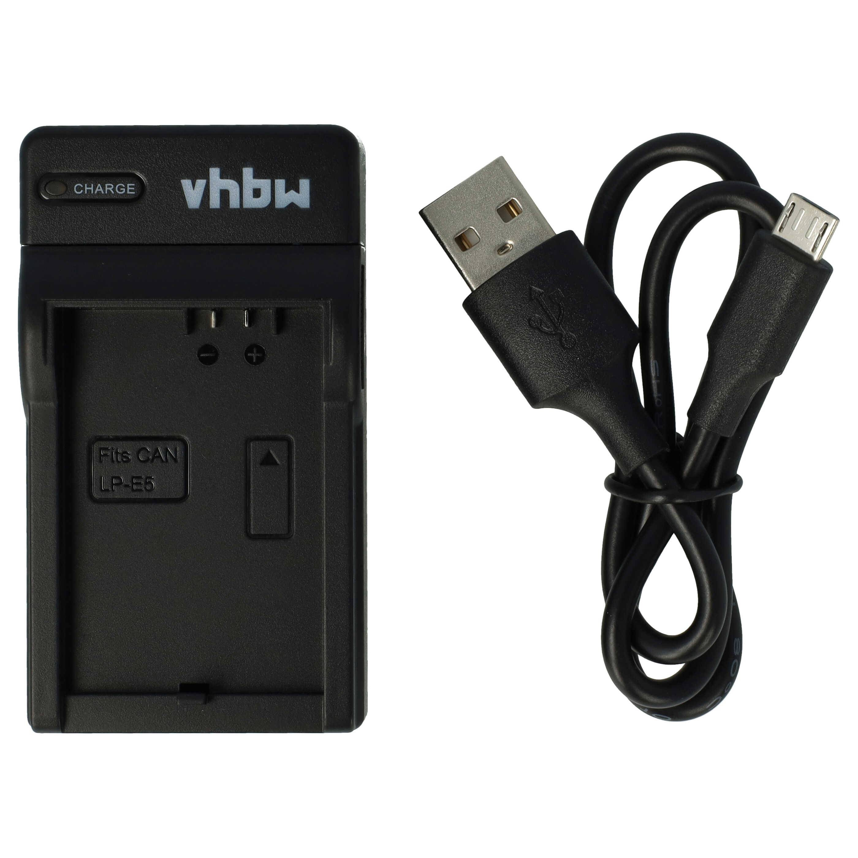vhbw USB Akkuladegerät kompatibel mit Canon Digital Rebel XSi