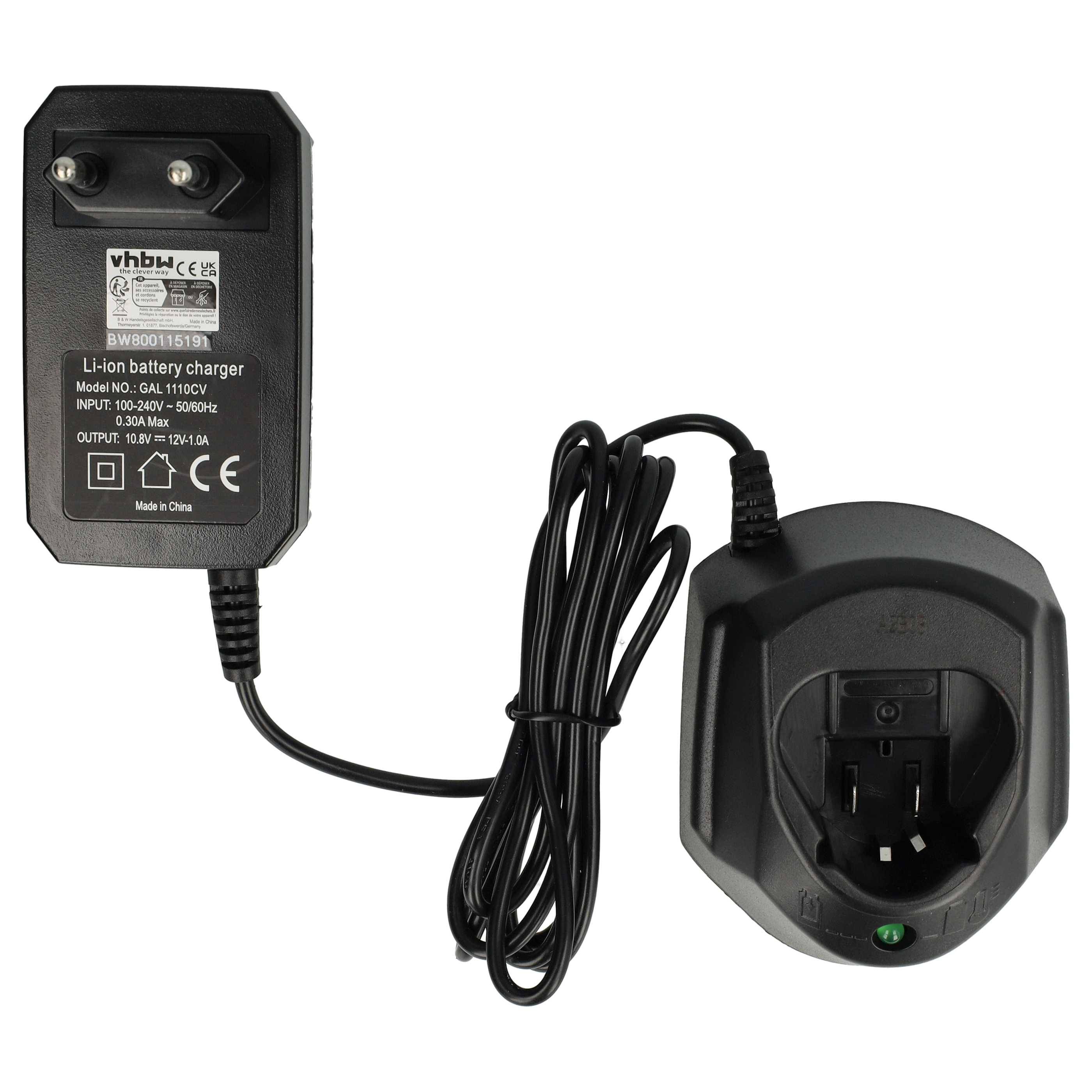 vhbw Ladegerät kompatibel mit Dremel 8200, 8200 Multi Max, 8220, 8300, 8300 Multi Max Werkzeug Akkus - Typ 1