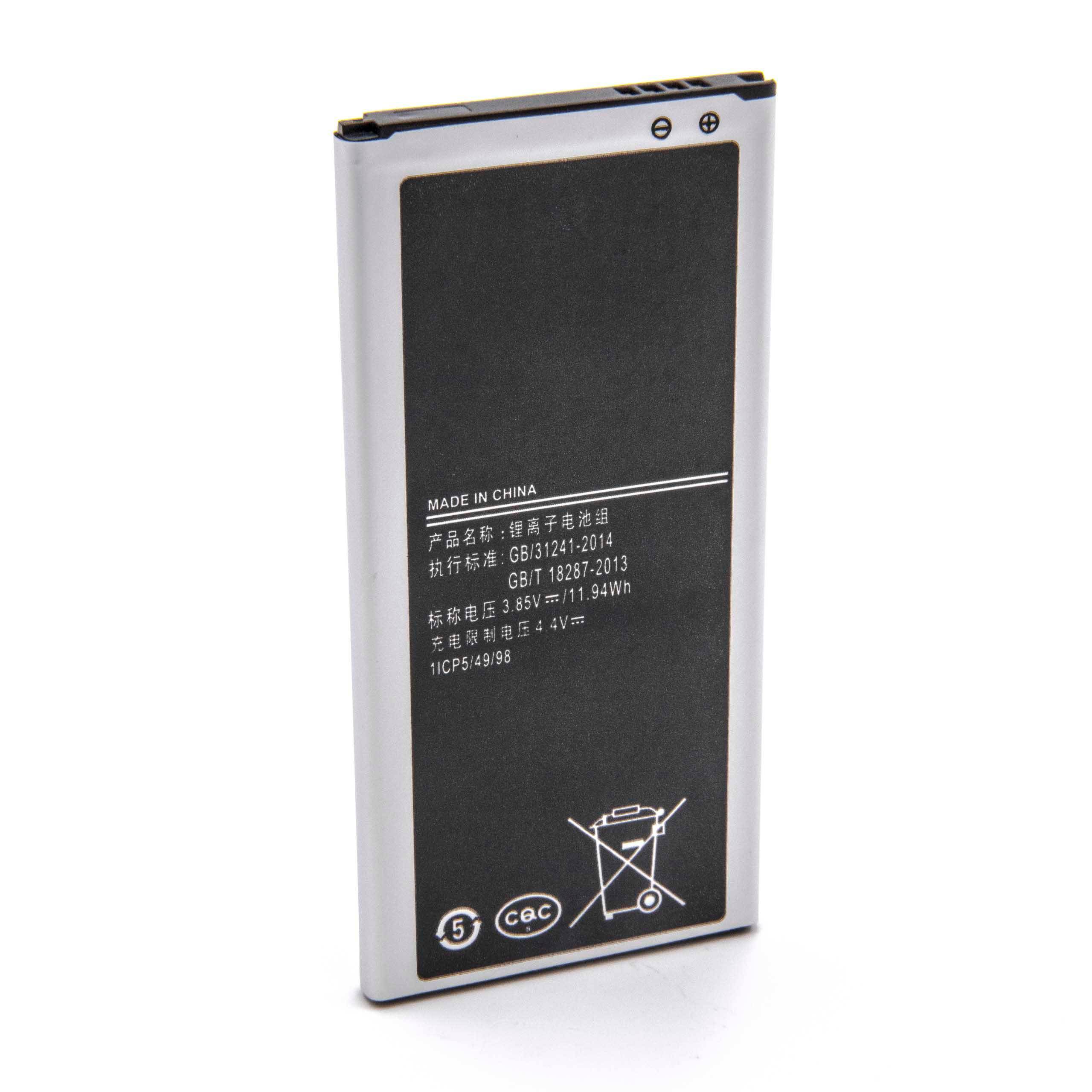 vhbw Akku kompatibel mit Samsung Galaxy SM-J510UN/DS | Handy Smartphone Telefon (3000 mAh, 3,85 V, Li-Ion)-0