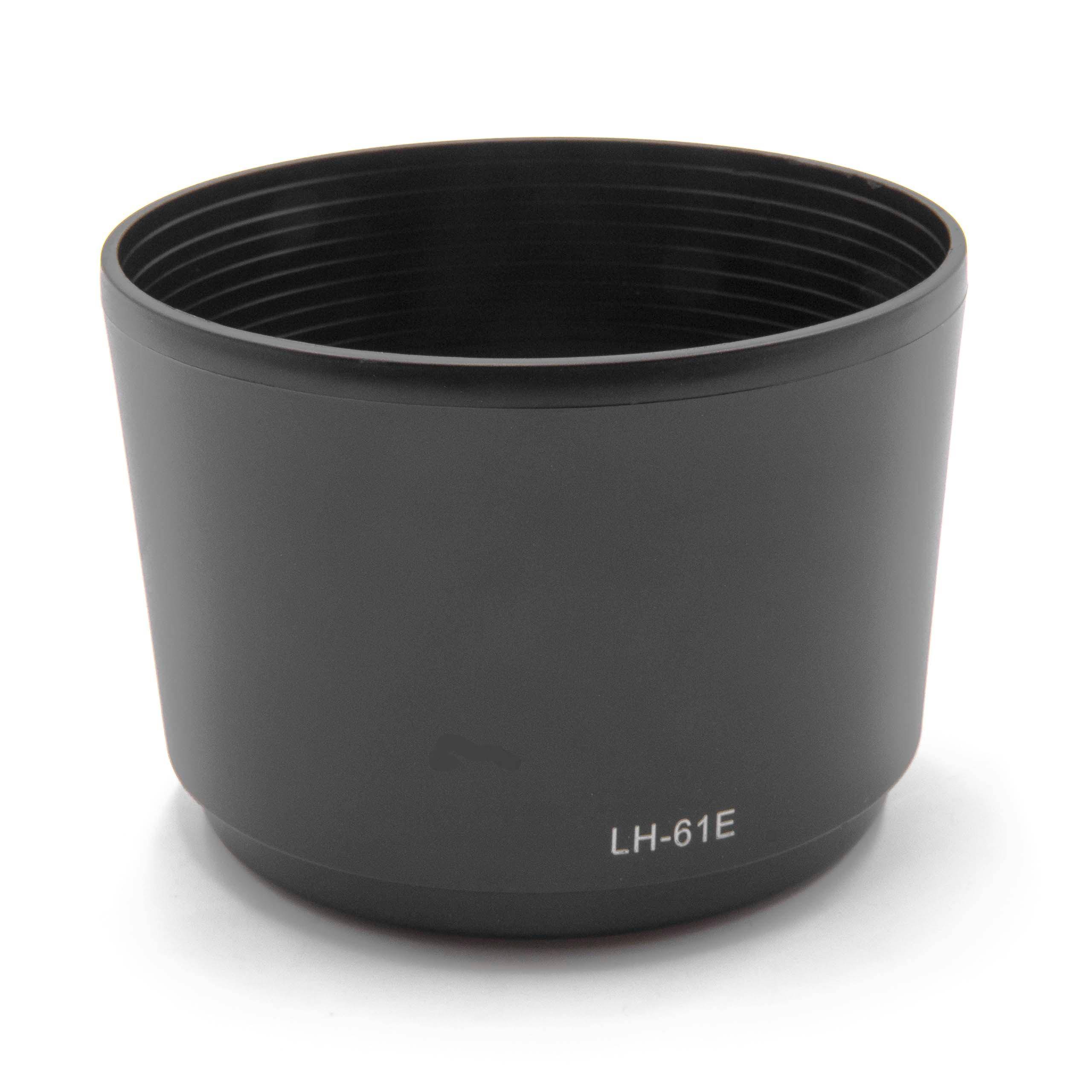 vhbw Gegenlichtblende Ersatz für Olympus LH-61E für Objektiv | Schwarz, Kunststoff, Rund, 9,1 cm-0